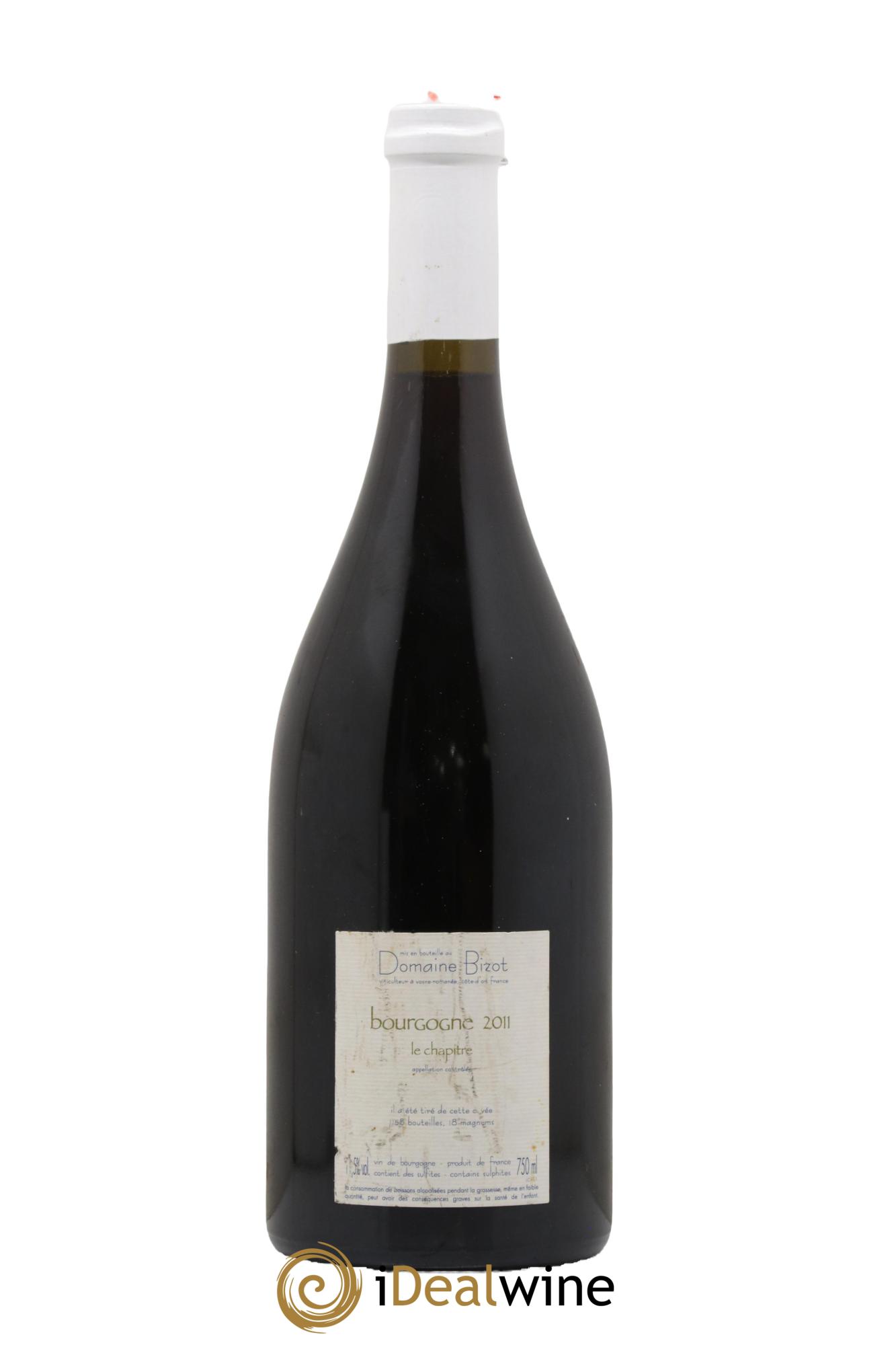 Bourgogne Le Chapitre Bizot (Domaine) 2011 - Lot of 1 bottle - 1