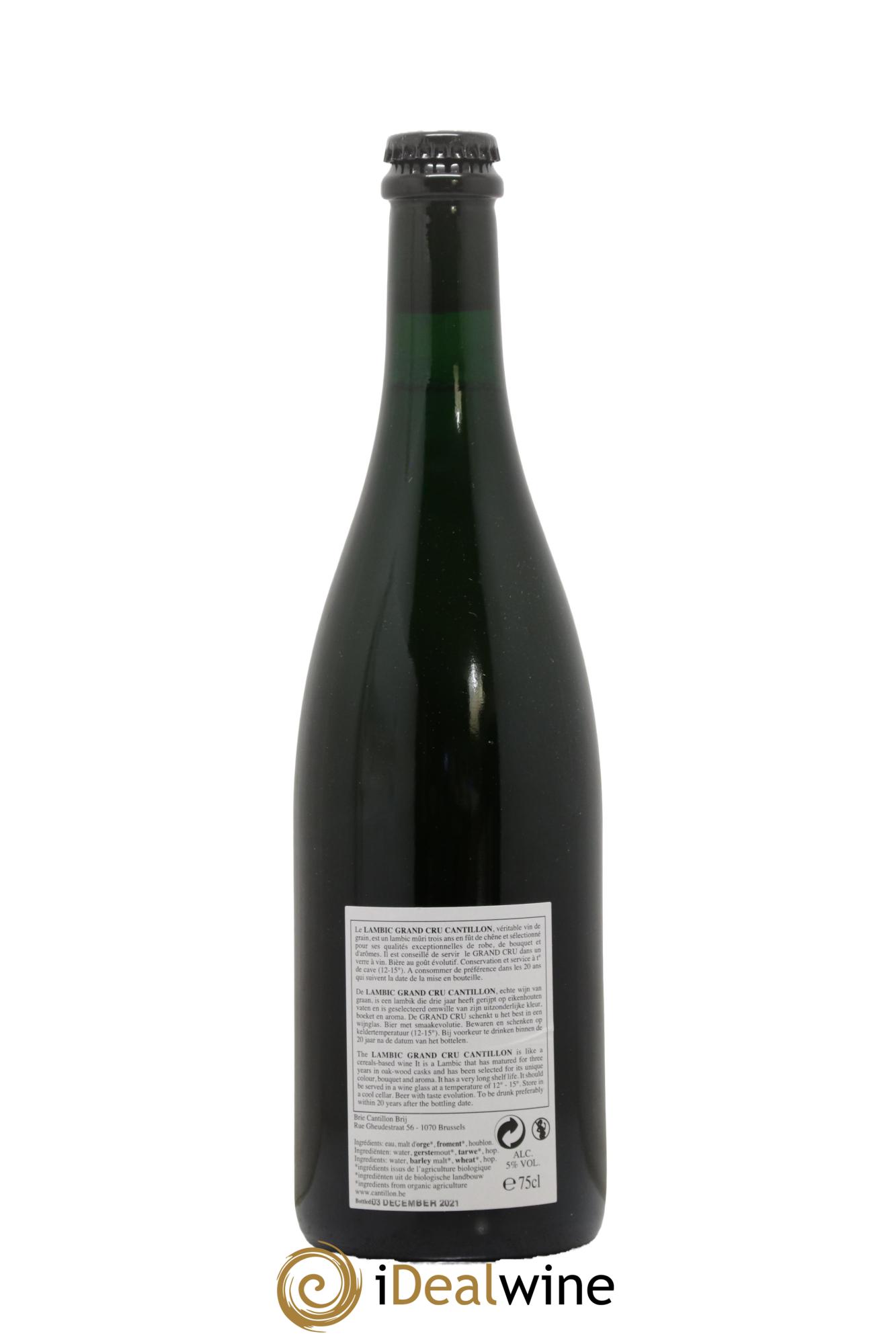 Bière Grand Cru Bruoscella Lambic Bio Gueuze Cantillon (bottled 2021) - Lotto di 1 bottiglia - 1