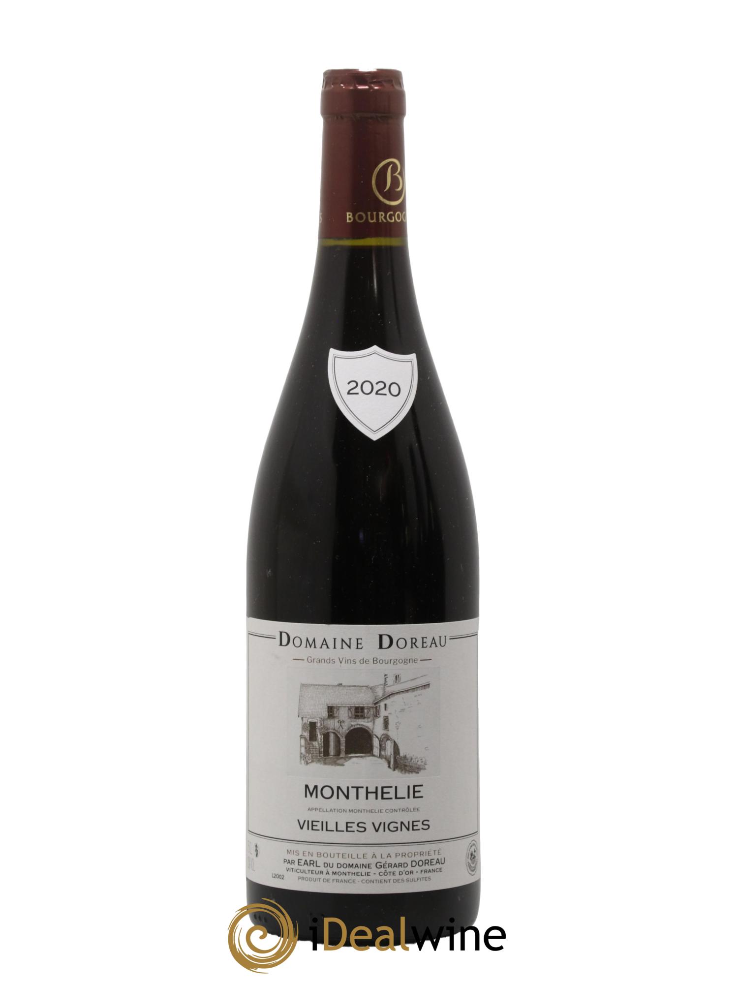 Monthélie Vieilles Vignes Domaine Doreau 2020 - Lot de 1 bouteille - 0