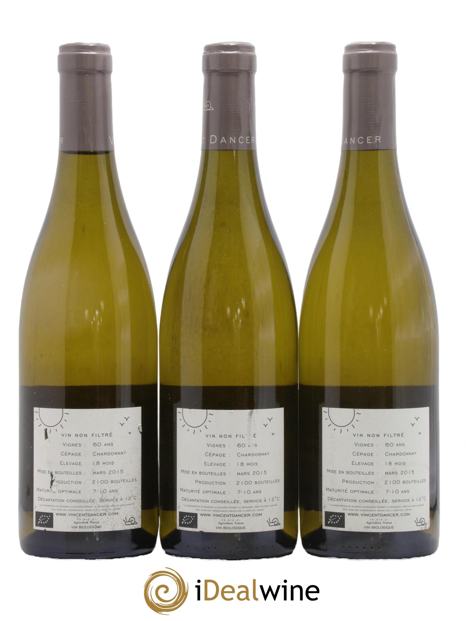 Chassagne-Montrachet 1er Cru (Morgeot) Tête du Clos Vincent Dancer 2013 - Posten von 3 Flaschen - 1