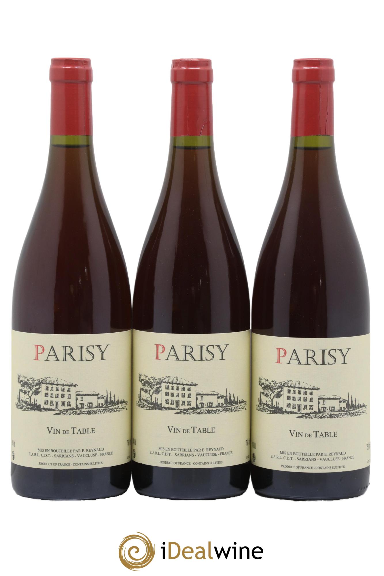 Vin de Table Parisy Emmanuel Reynaud 2020 - Posten von 3 Flaschen - 0