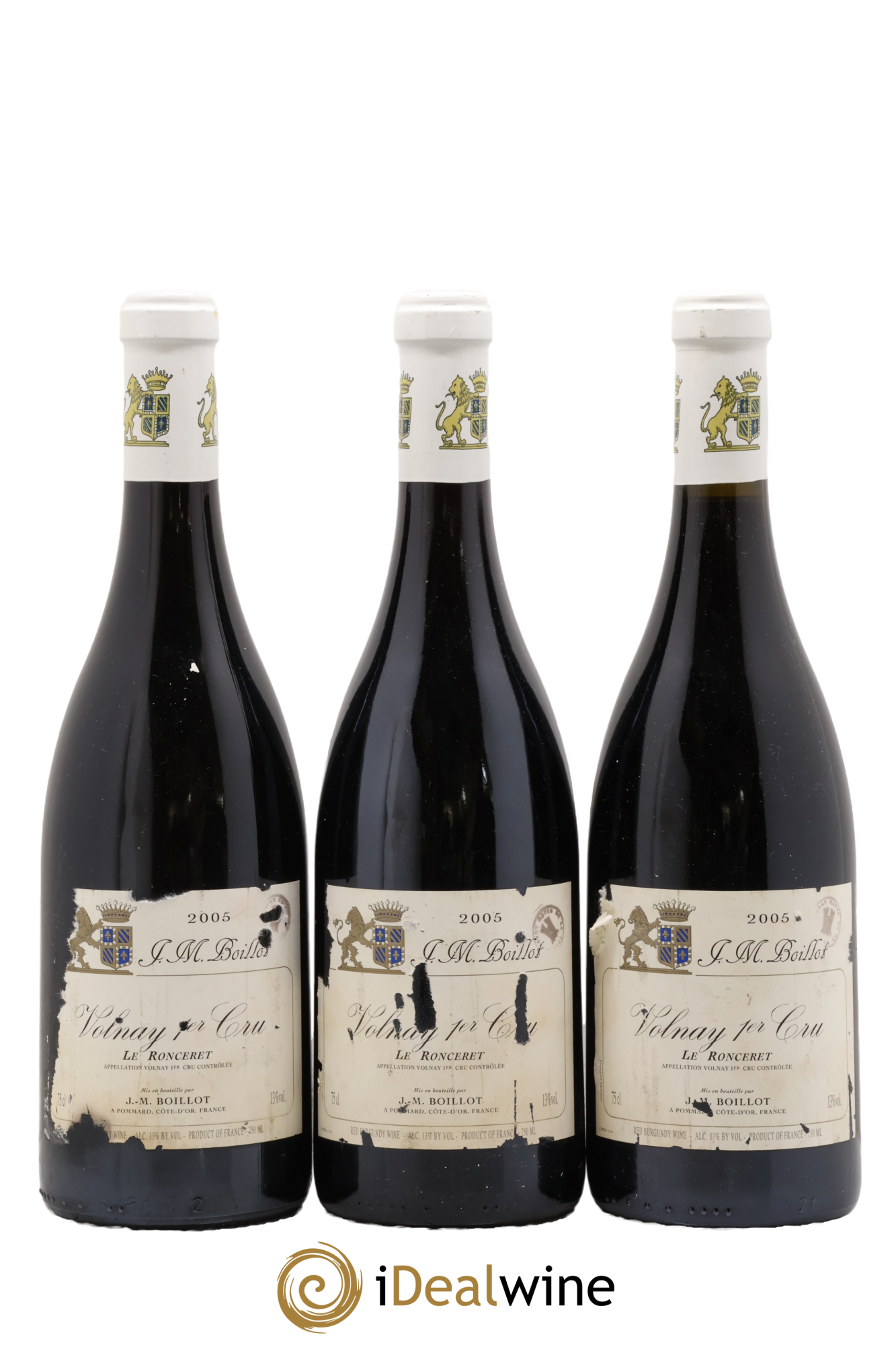 Volnay 1er Cru Le Ronceret Jean-Marc Boillot 2005 - Lot de 3 bouteilles - 0