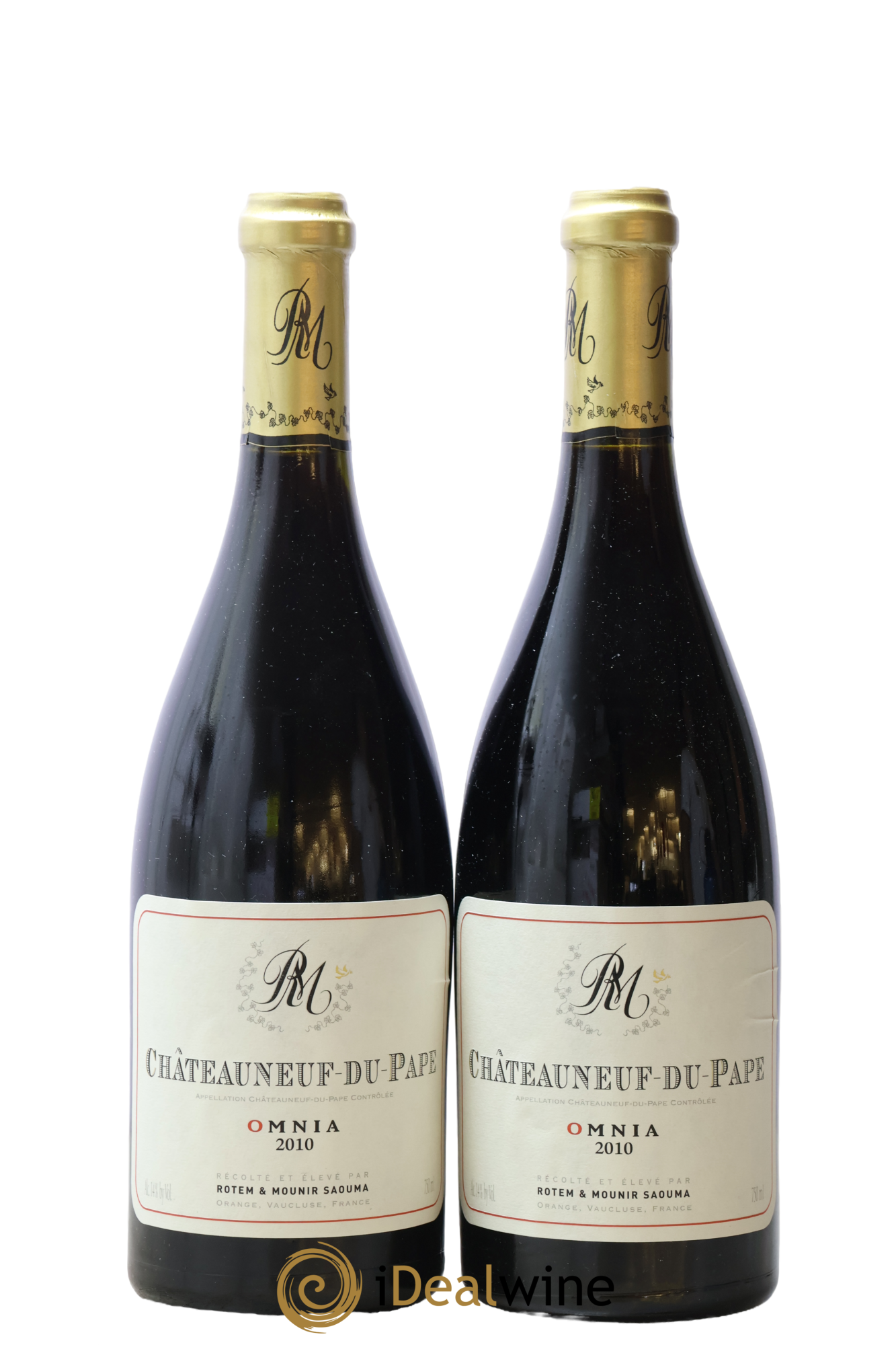 Châteauneuf-du-Pape Omnia Rotem et Mounir Saouma 2010 - Lot de 2 bouteilles - 0
