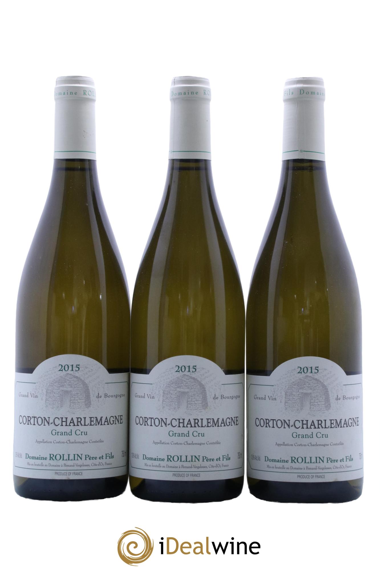 Corton-Charlemagne Grand Cru Rollin Père & Fils 2015 - Lot de 3 bouteilles - 0