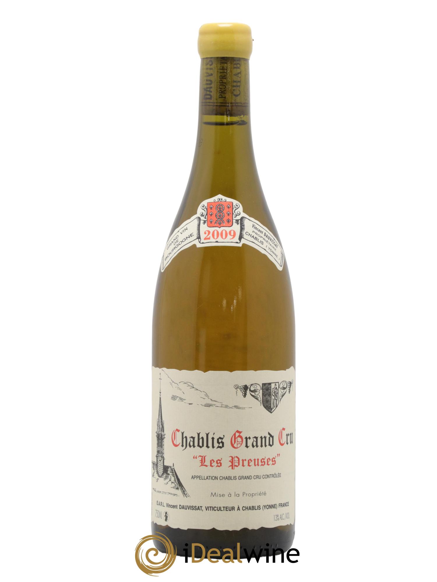 Chablis Grand Cru Les Preuses Vincent Dauvissat (Domaine) 2009 - Lot de 1 bouteille - 0