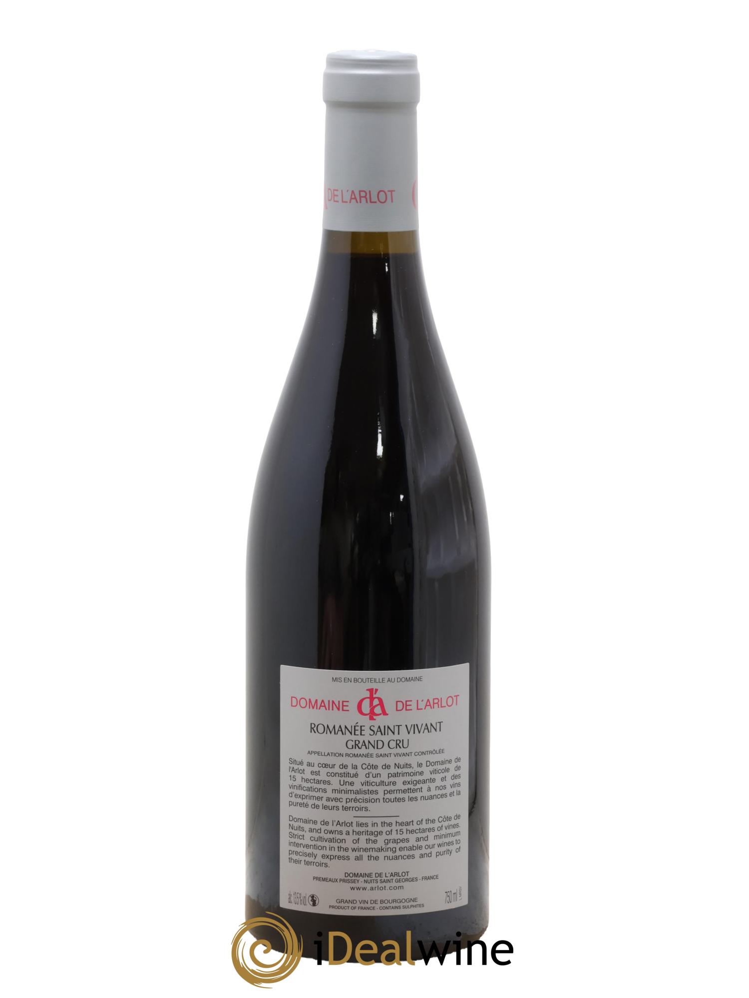 Romanée-Saint-Vivant Grand Cru Domaine de l'Arlot 2019 - Lot of 1 bottle - 1