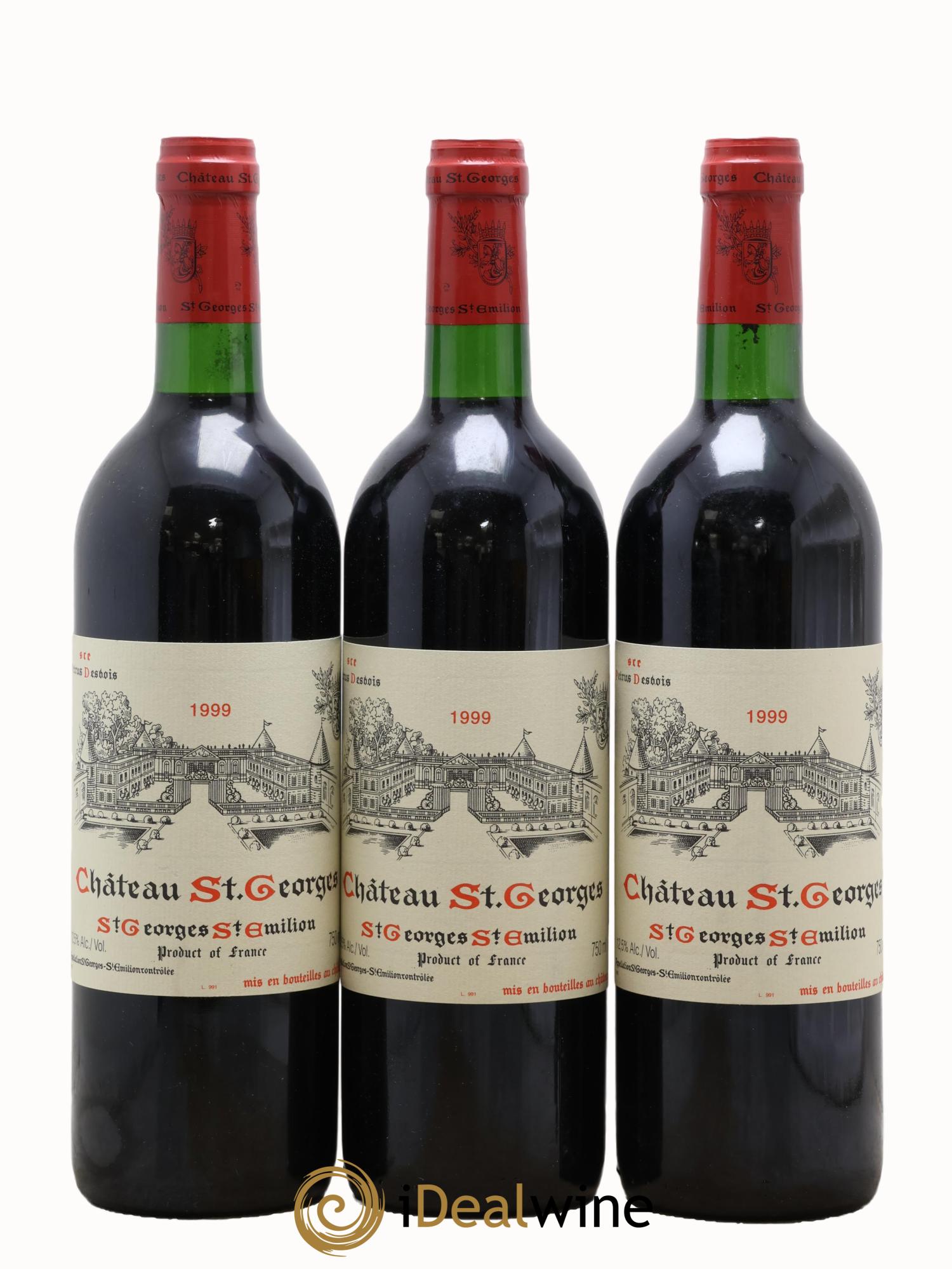 Château Saint-Georges 1999 - Lot de 3 bouteilles - 0