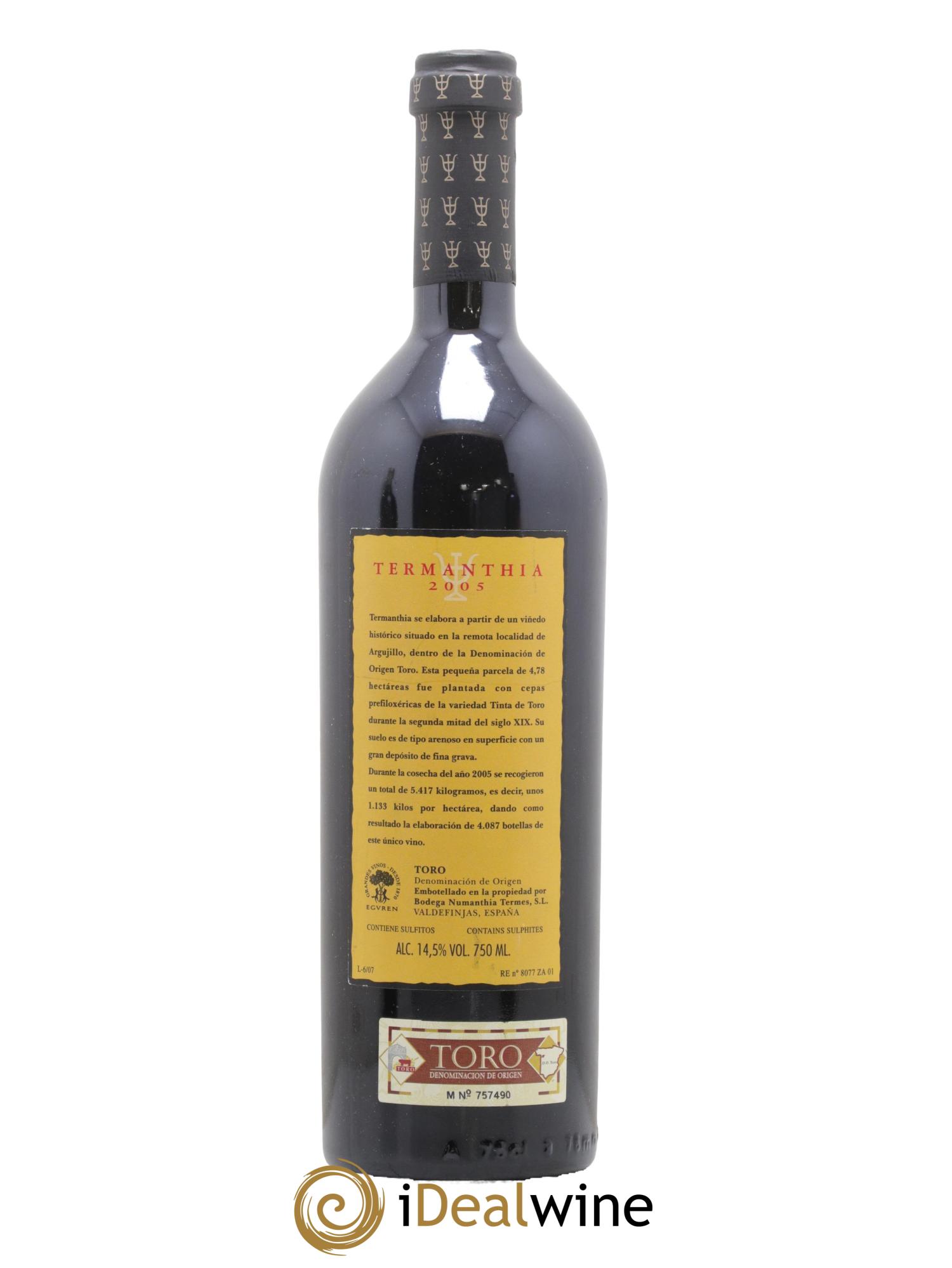 Toro DO Bodega Numanthia Termanthia  2005 - Lotto di 1 bottiglia - 1