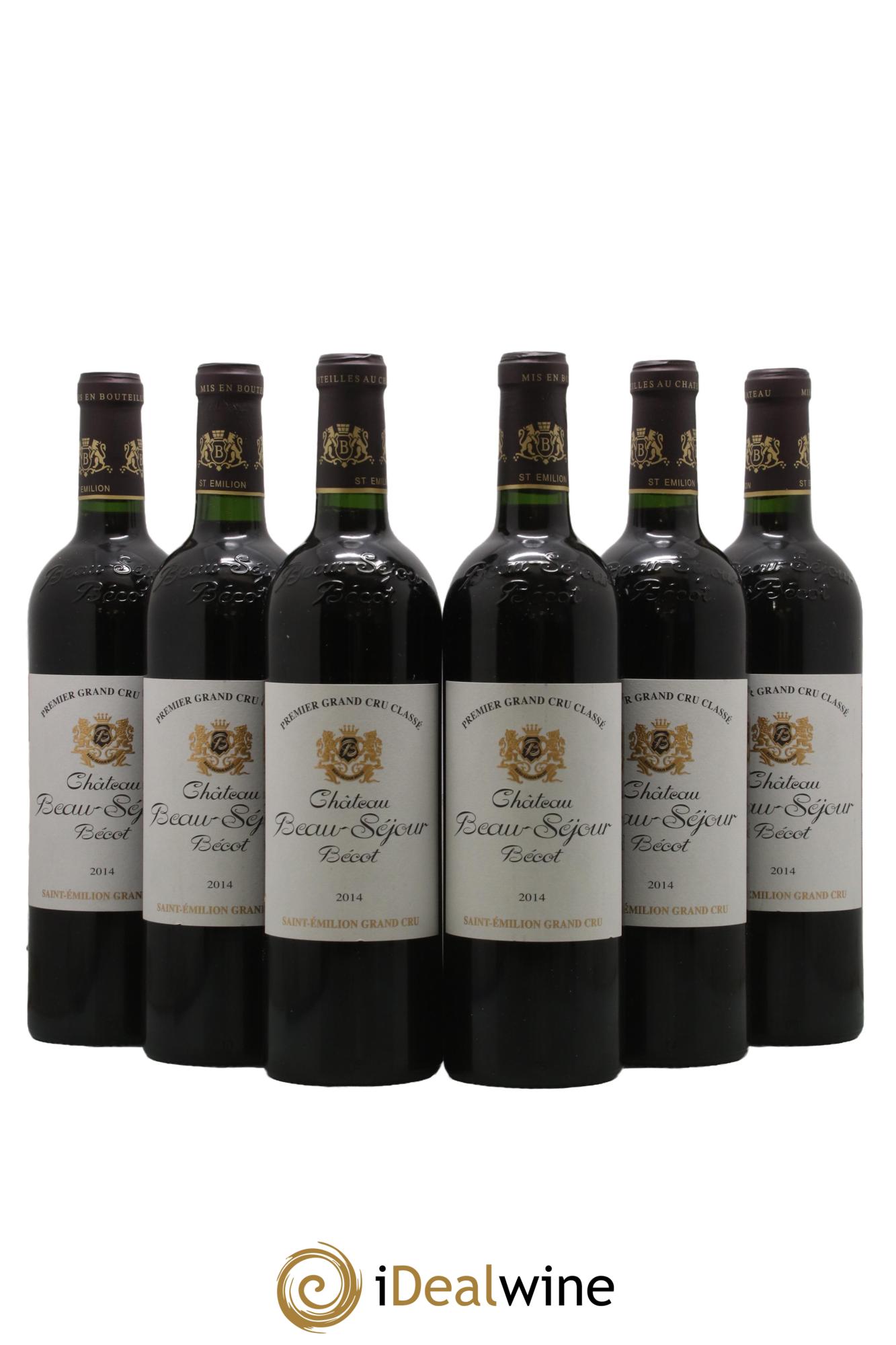 Château Beau-Séjour Bécot 1er Grand Cru Classé B 2014 - Lot of 6 bottles - 0