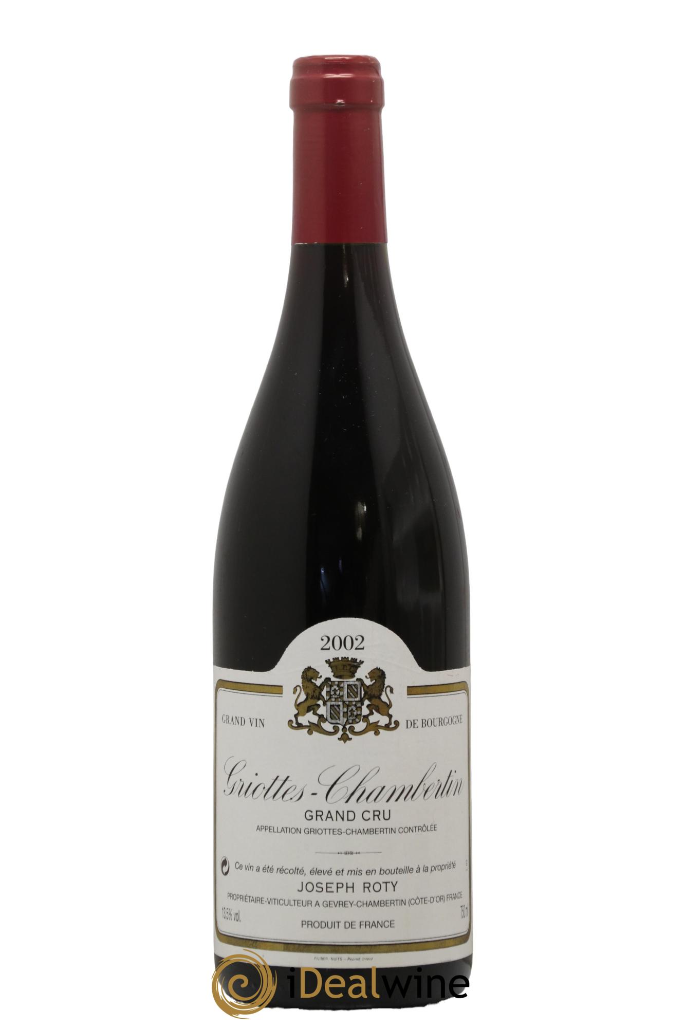 Griotte-Chambertin Grand Cru Joseph Roty (Domaine) 2002 - Lot de 1 bouteille - 0