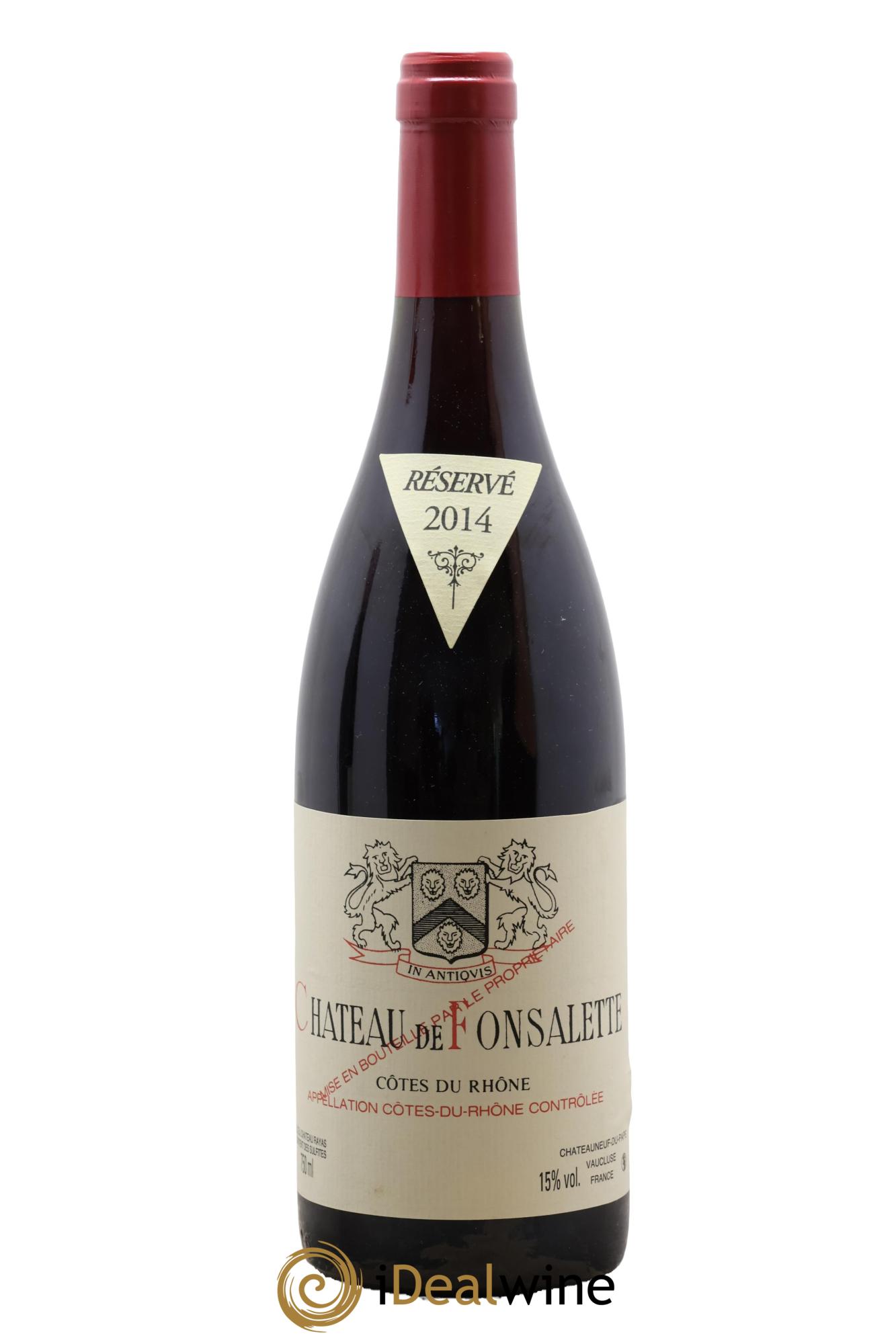 Côtes-du-Rhône Château de Fonsalette Emmanuel Reynaud 2014 - Lot of 1 bottle - 0
