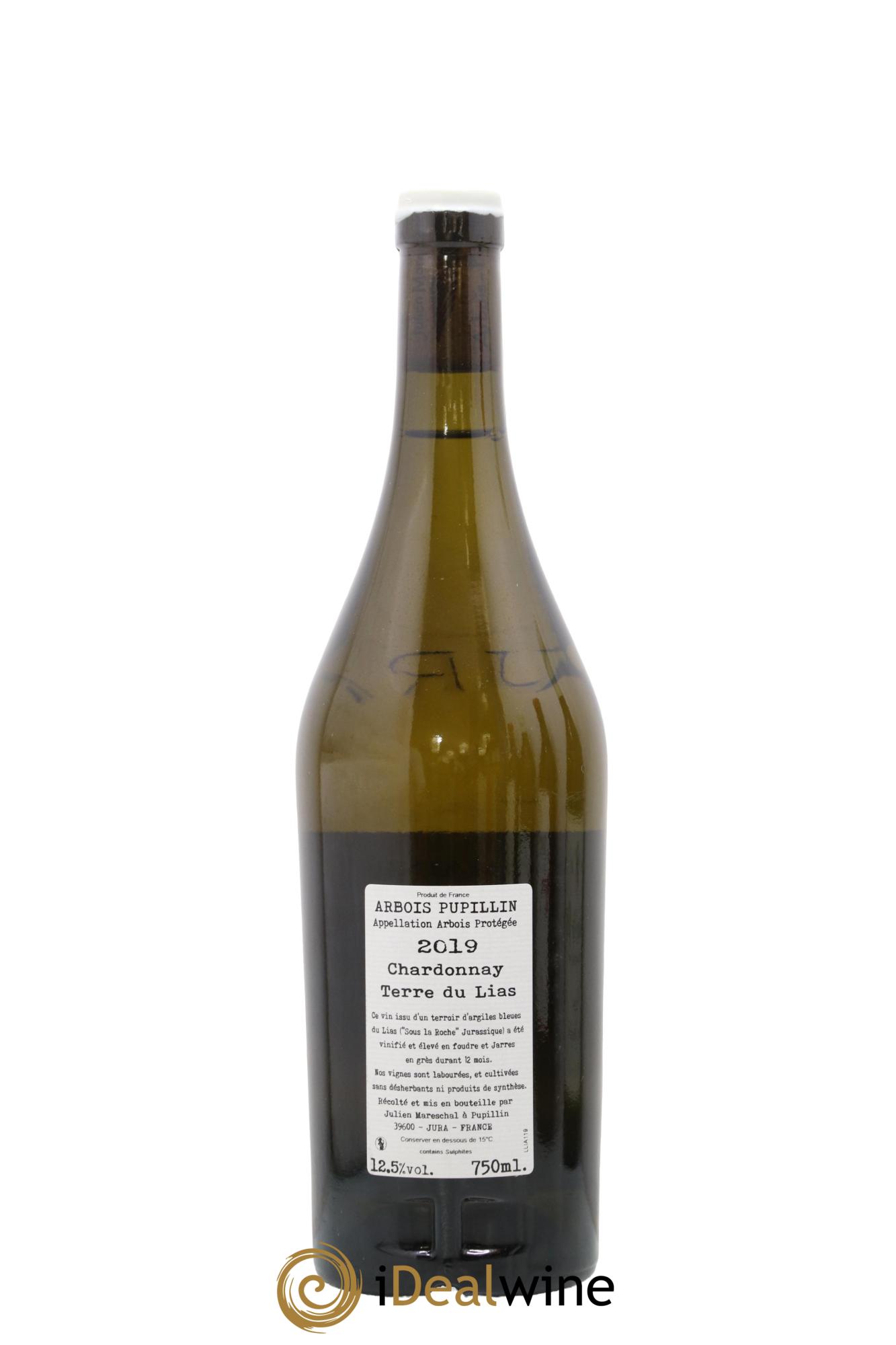 Arbois-Pupillin Chardonnay Terre du Lias Domaine de la Borde 2019 - Lot of 1 bottle - 1