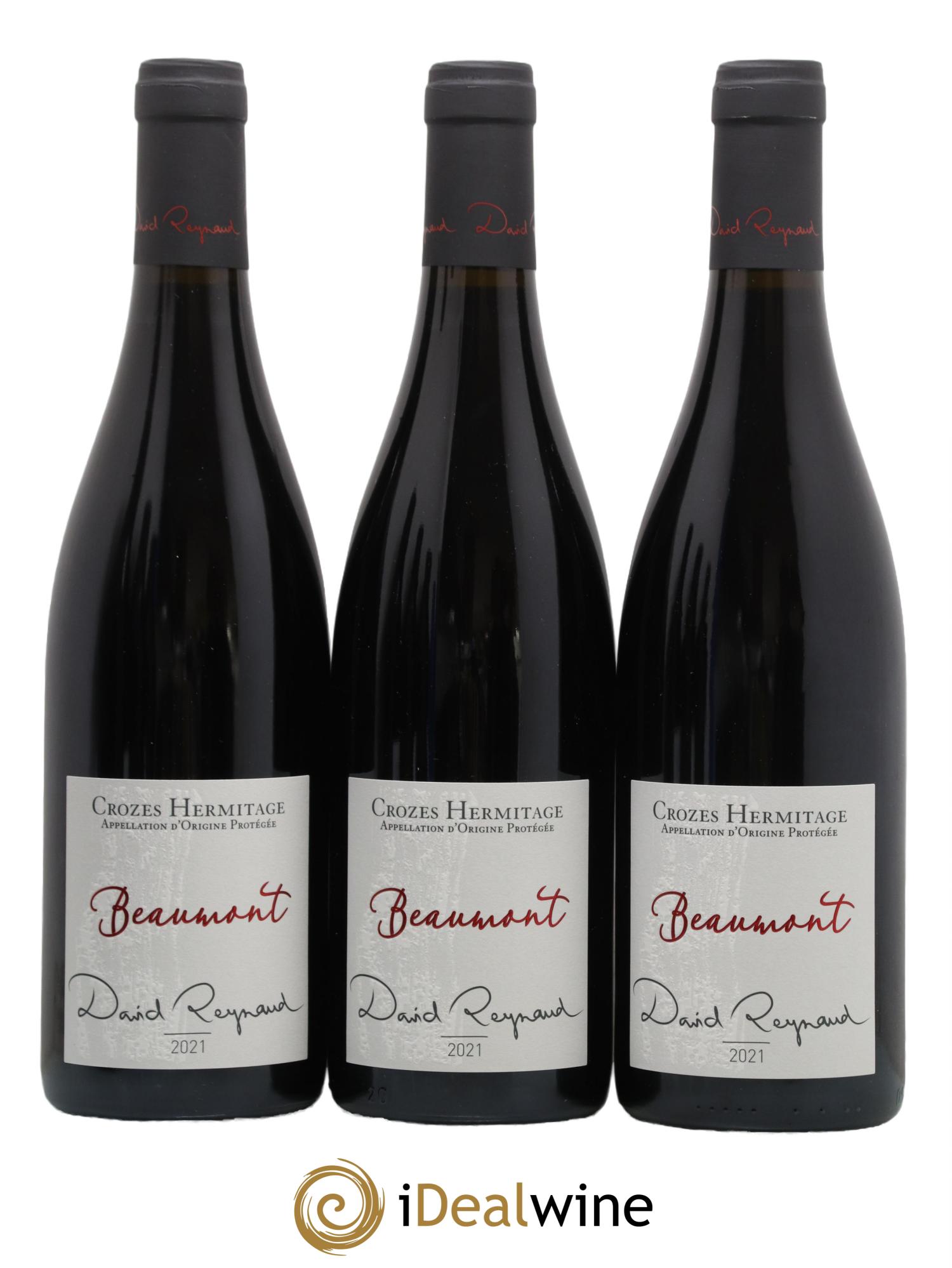 Crozes-Hermitage Beaumont David Reynaud 2021 - Lot de 3 bouteilles - 0