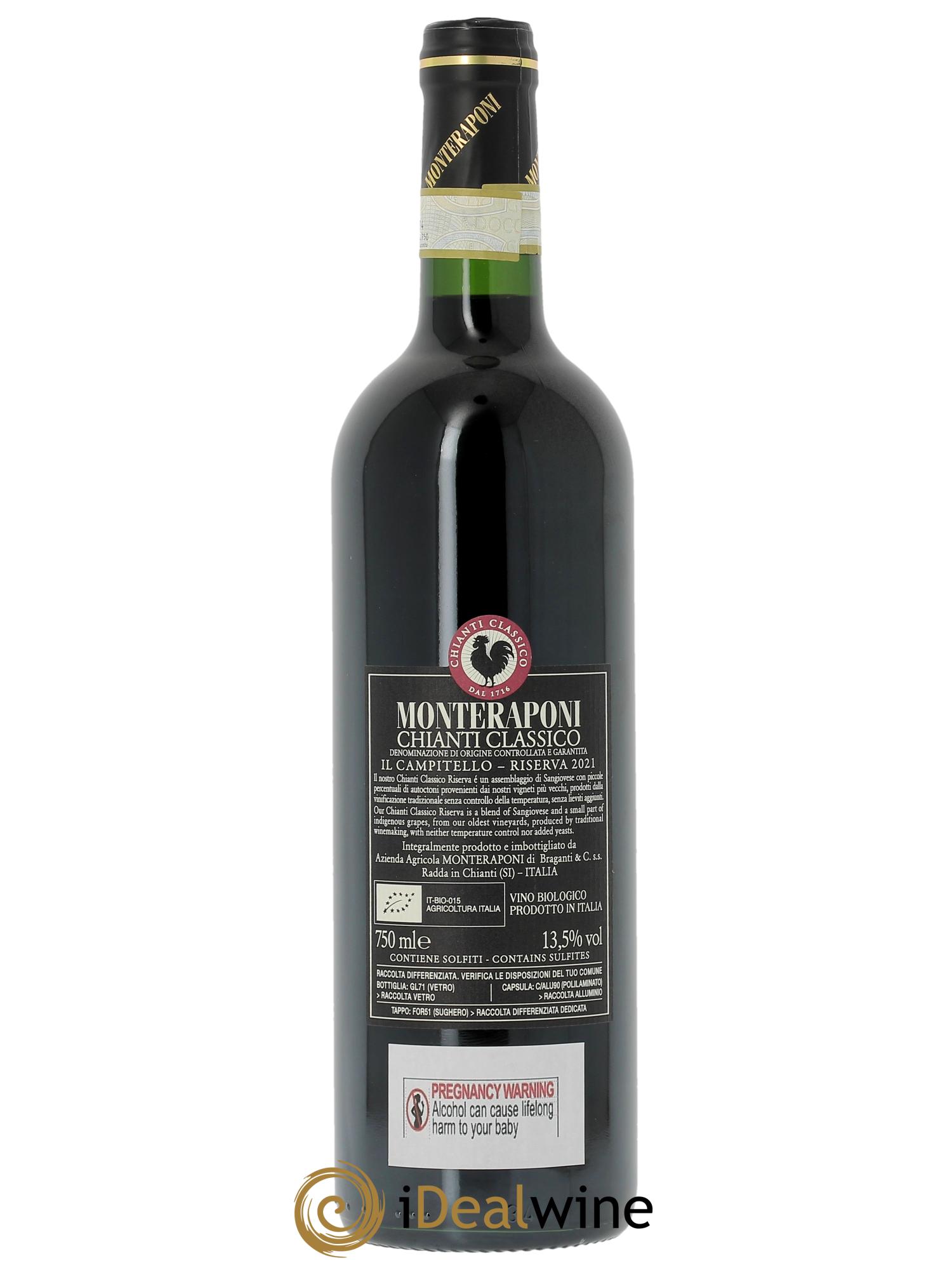 Chianti Classico DOCG Monteraponi IL Campitello  2021 - Lot of 1 bottle - 1