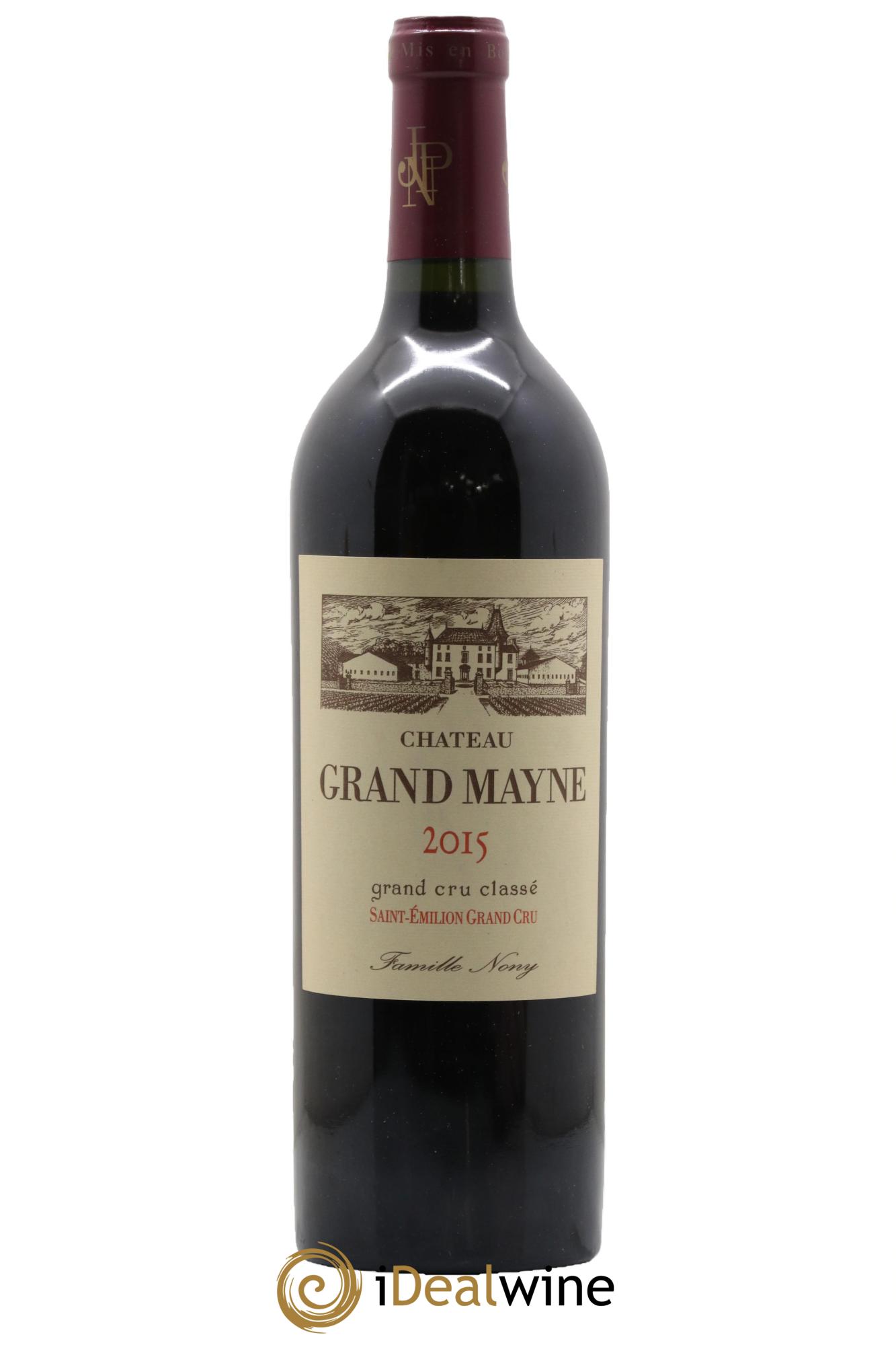 Château Grand Mayne Grand Cru Classé 2015 - Lot de 1 bouteille - 0