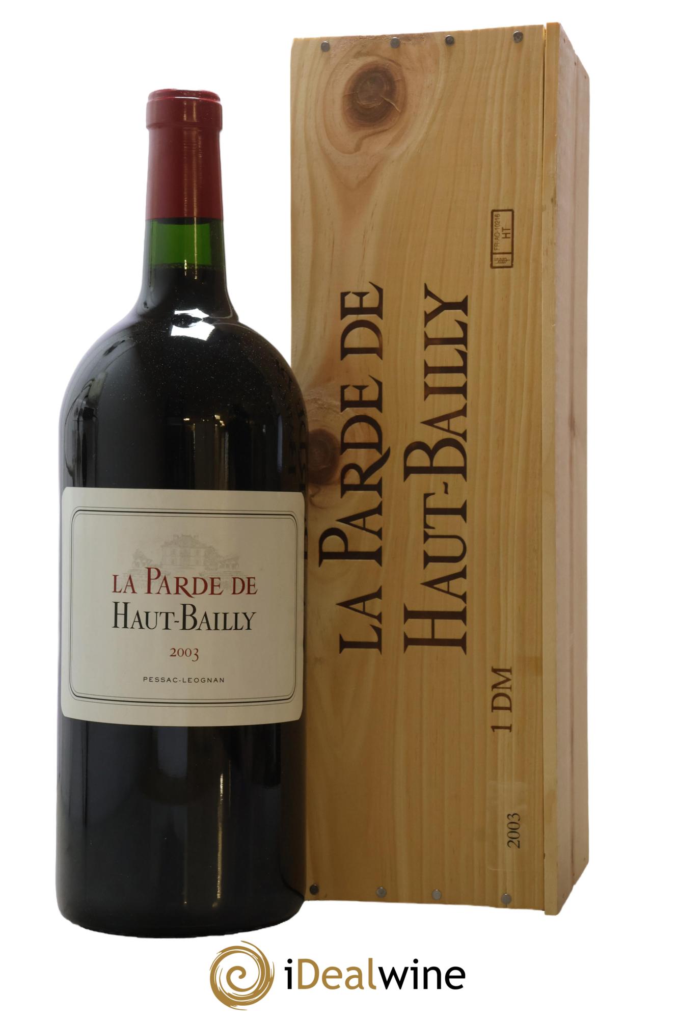 Haut Bailly II (Anciennement La Parde de Haut-Bailly) Second Vin 2003 - Lot de 1 double magnum - 1