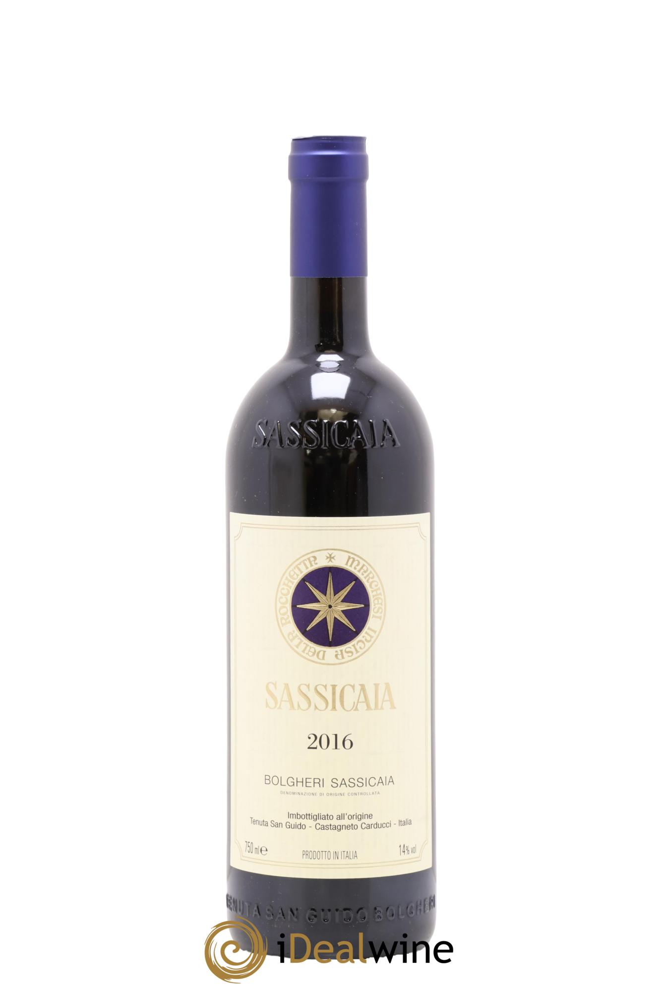 Bolgheri DOC Sassicaia Tenuta San Guido 2016 - Lot de 1 bouteille - 0