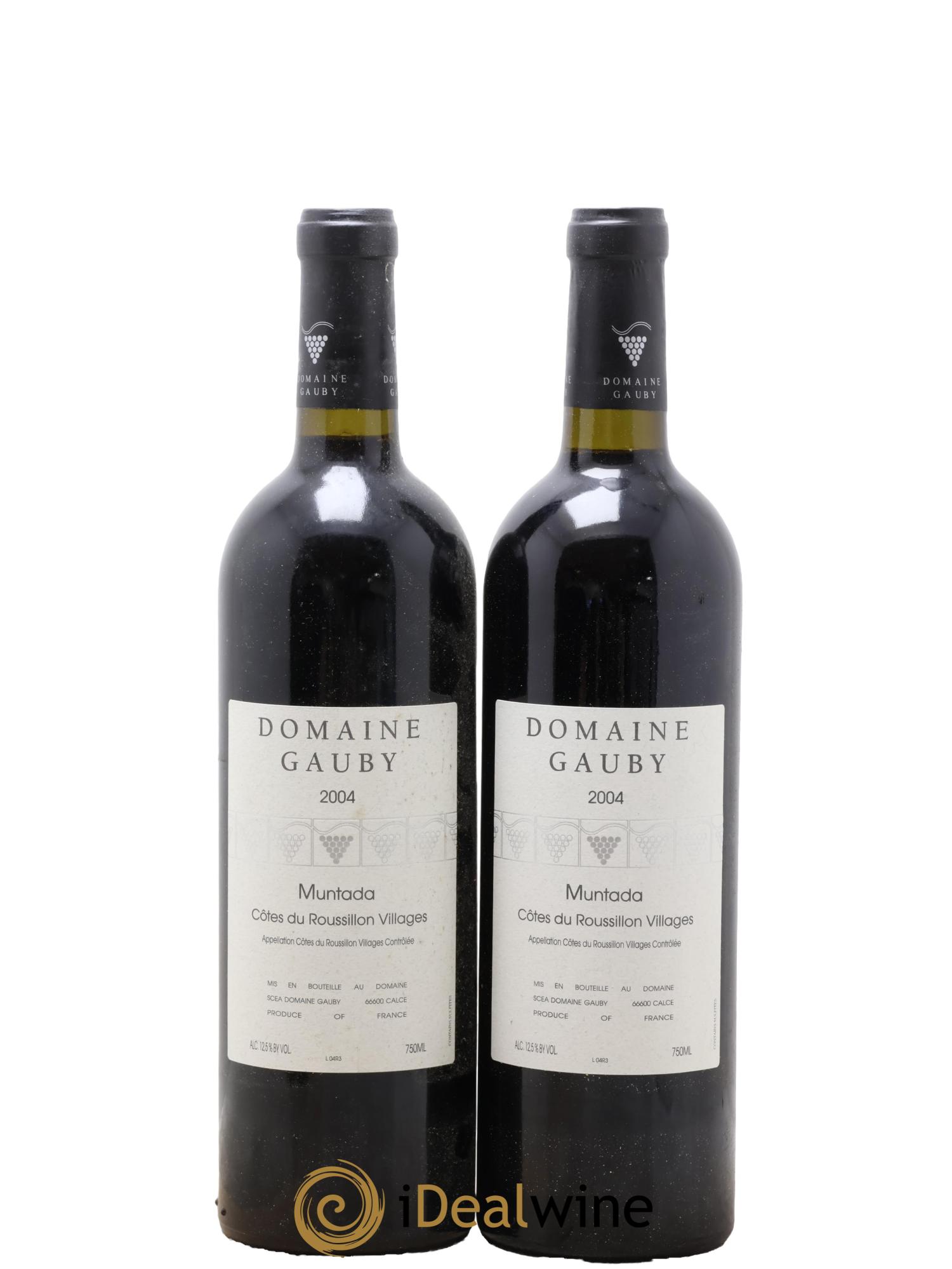 Côtes Catalanes (anciennement Côtes du Roussillon Villages) La Muntada Gauby (Domaine) 2004 - Lot de 2 bouteilles - 0