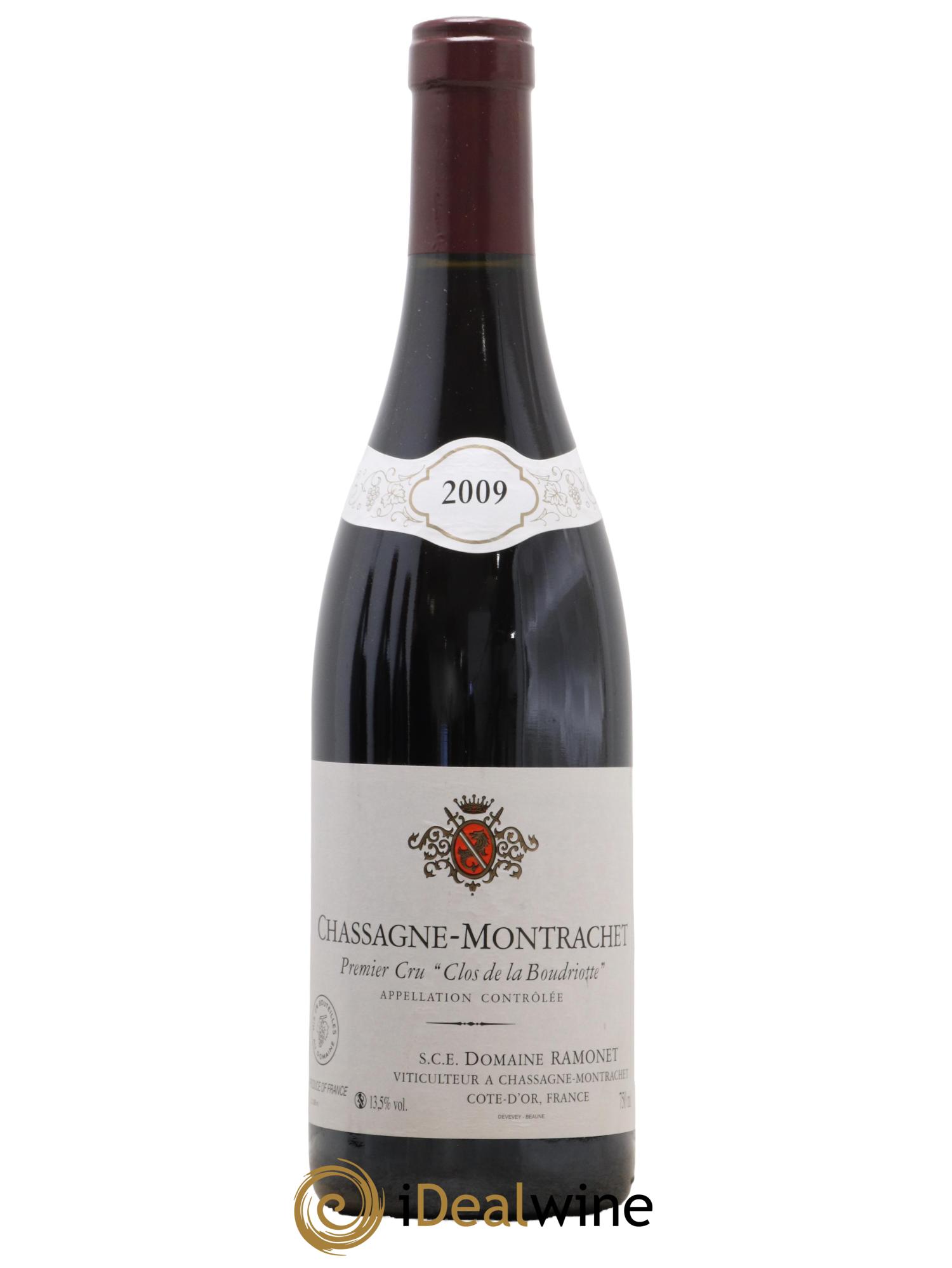 Chassagne-Montrachet 1er Cru Clos de la Boudriotte Ramonet (Domaine) 2009 - Lot de 1 bouteille - 0