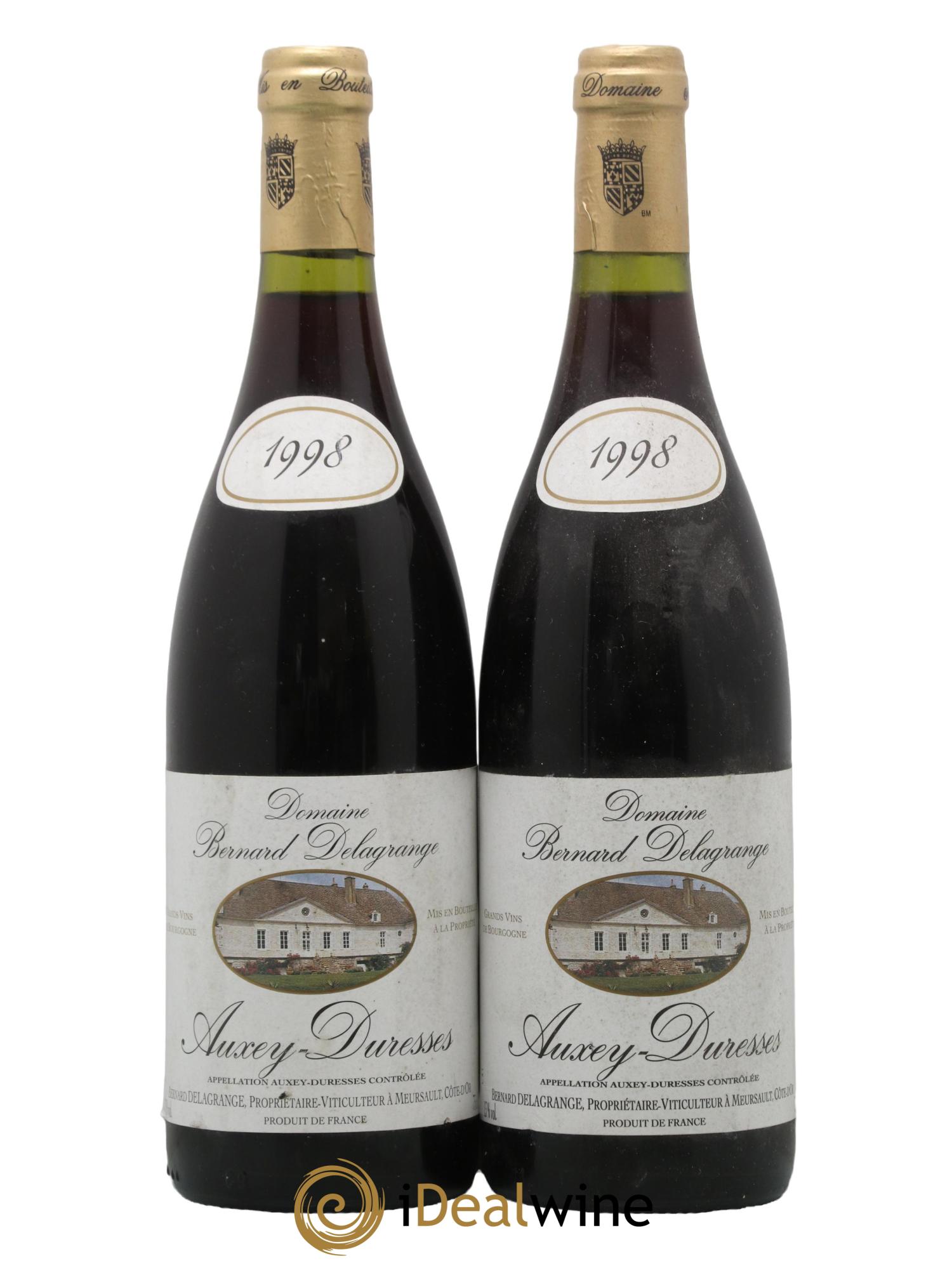 Auxey-Duresses Bernard Delagrange 1998 - Lot de 2 bouteilles - 0