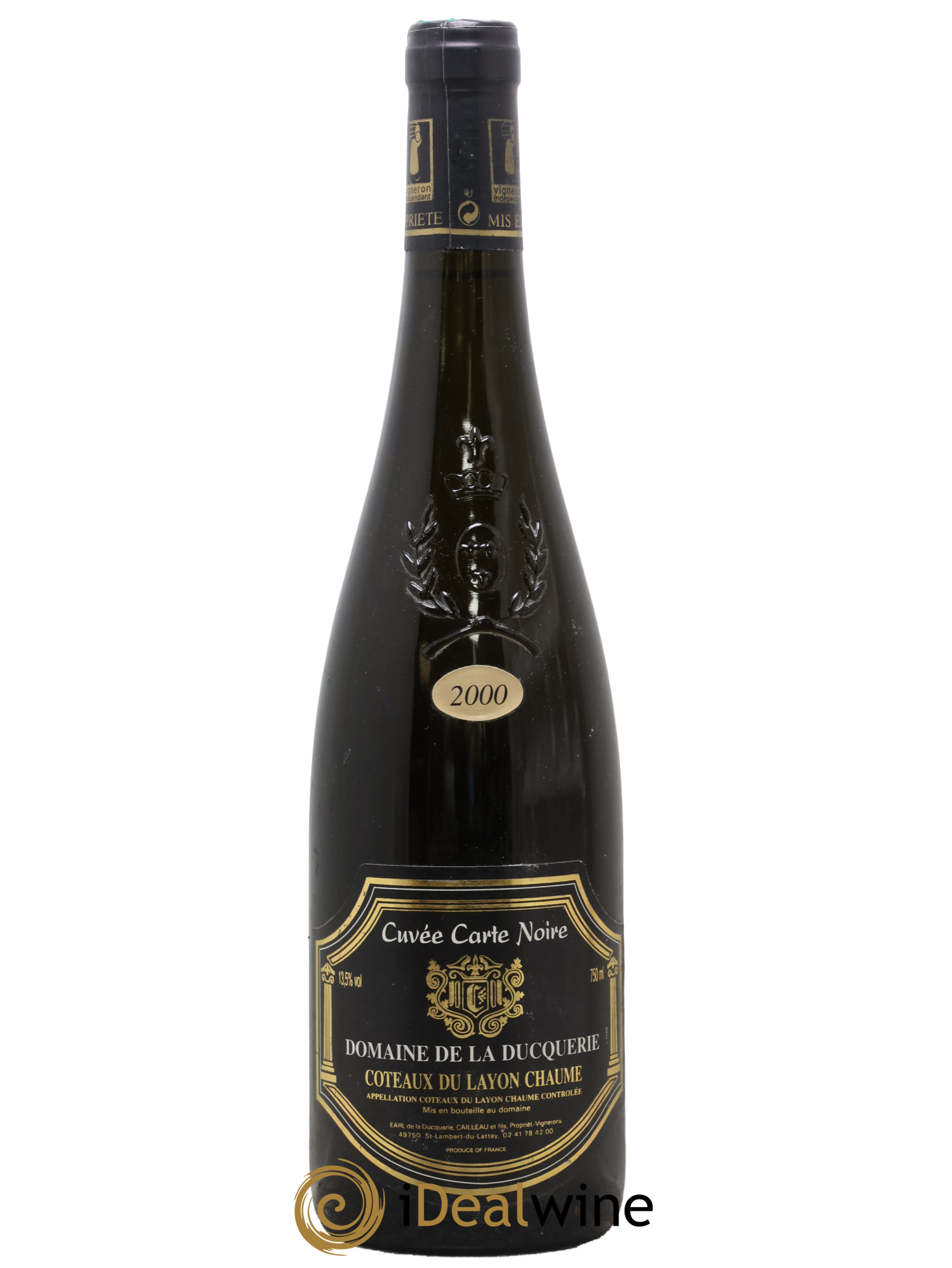 Coteaux du Layon Chaume Cuvee Carte Noire Domaine Ducquerie 2000 - Lot de 1 bouteille - 0