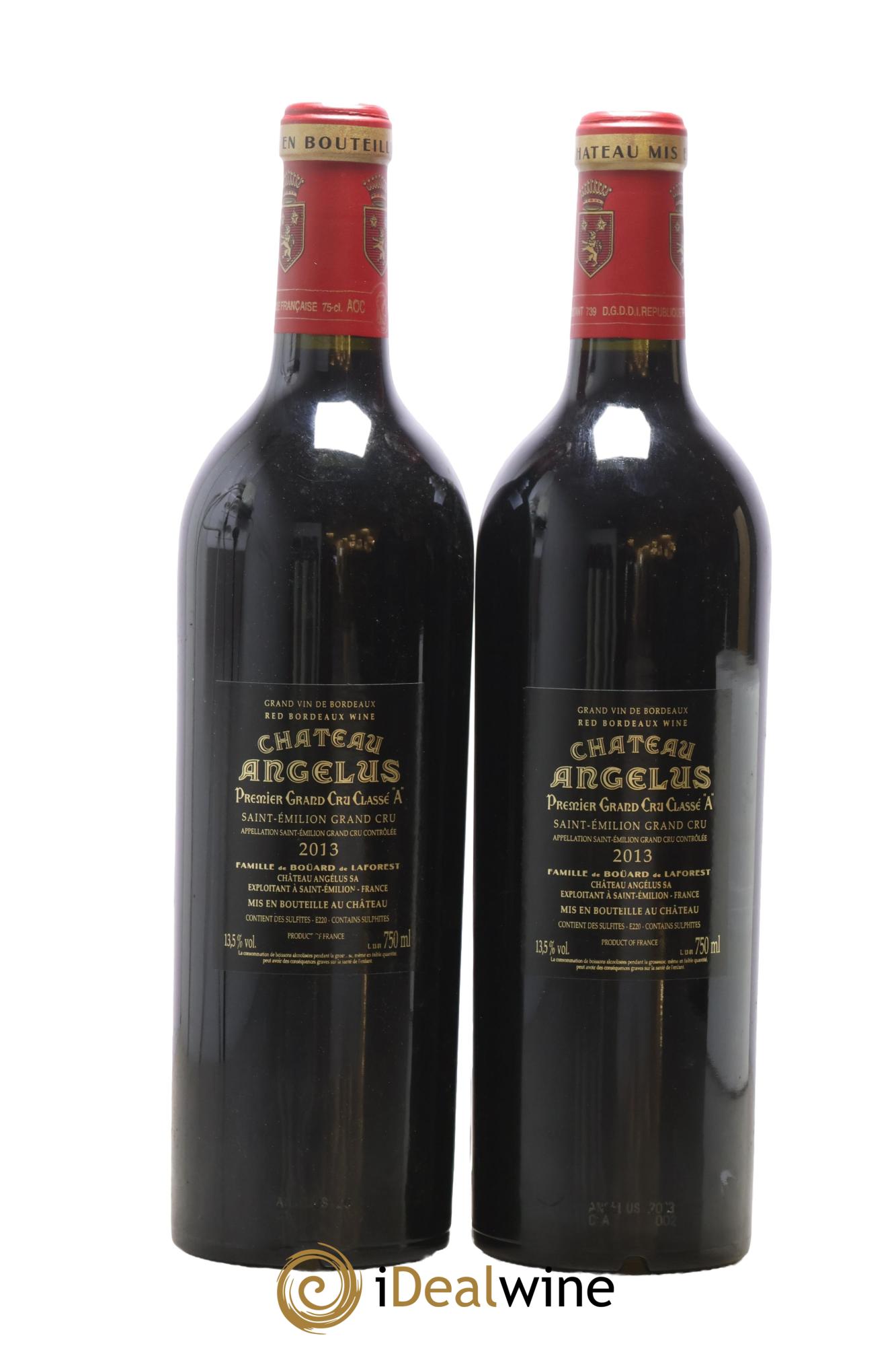 Château Angélus 1er Grand Cru Classé A 2013 - Lot of 2 bottles - 1