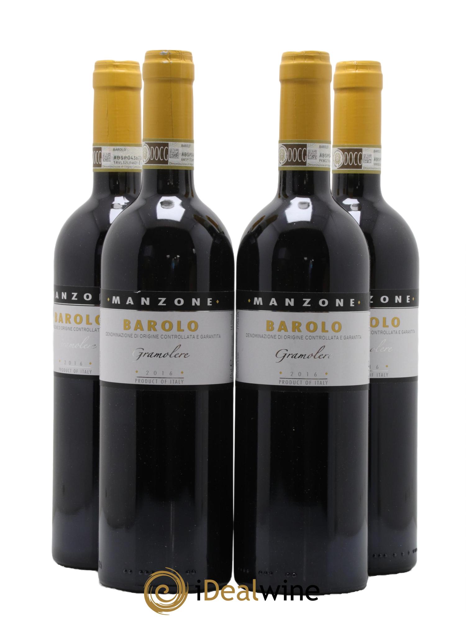 Barolo Gramolere Giovanni Manzone 2016 - Posten von 4 Flaschen - 0