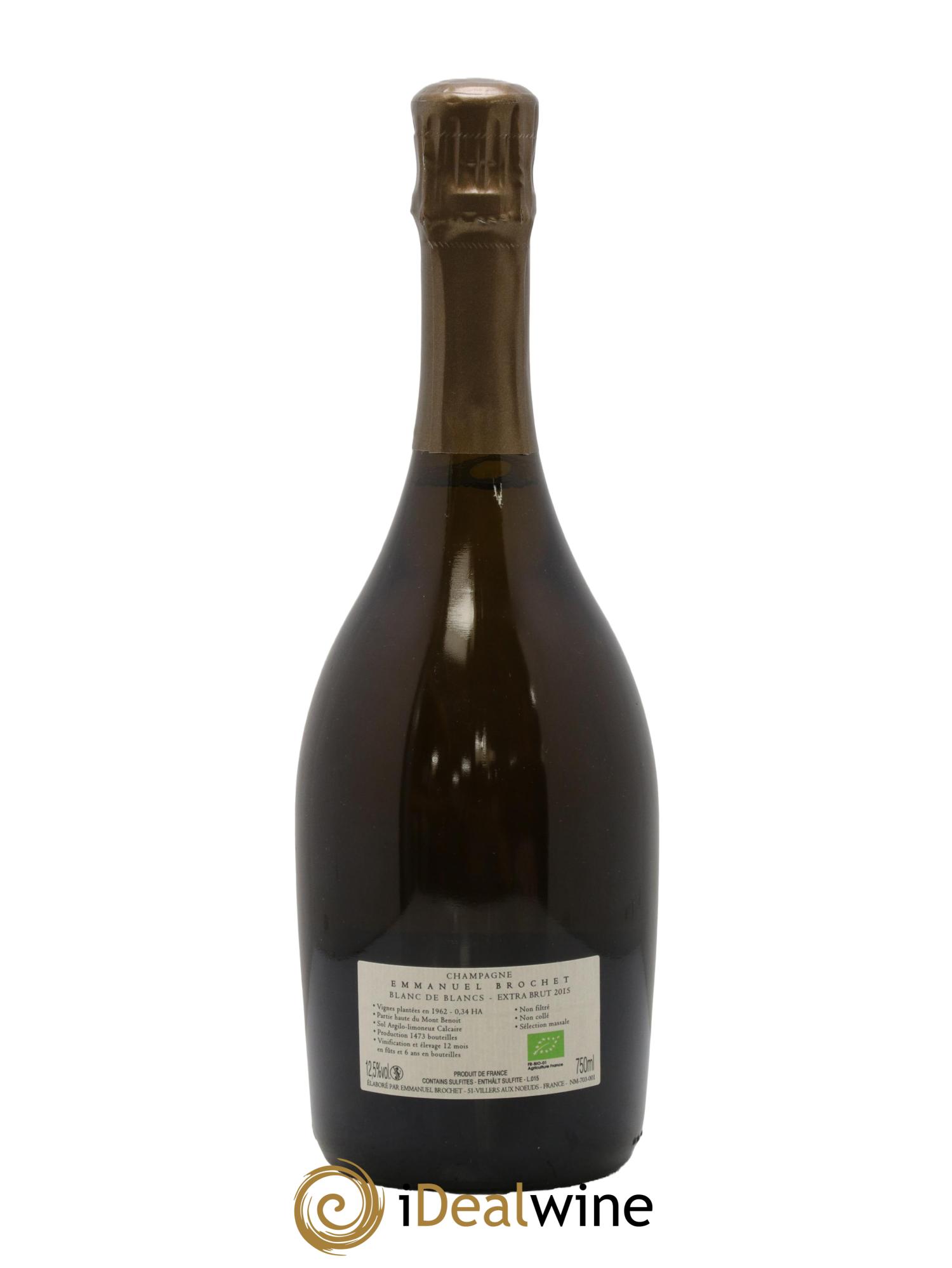 Blanc de Blancs Extra-Brut Les Hauts Chardonnays Emmanuel Brochet 2015 - Lot of 1 bottle - 1