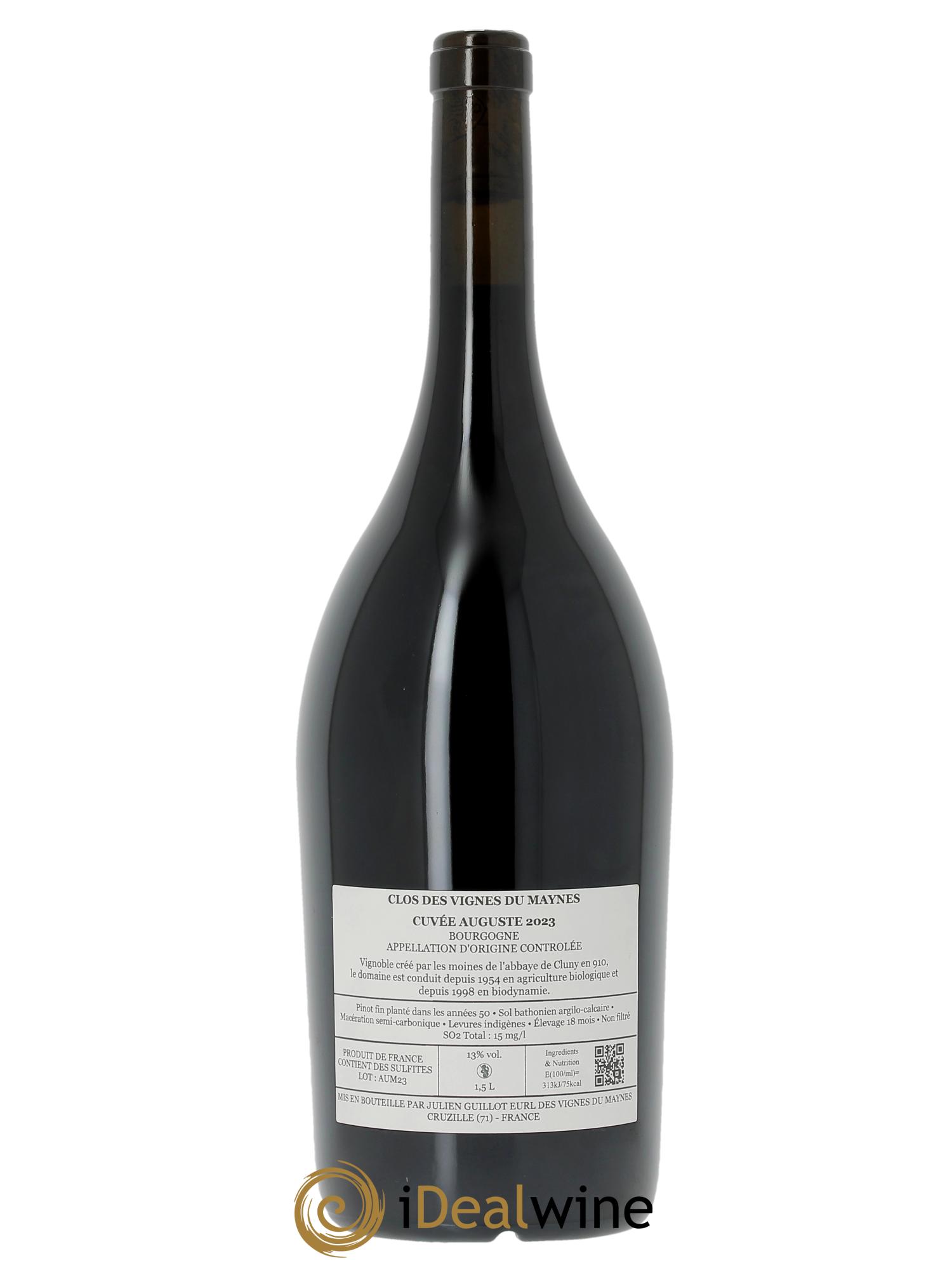 Bourgogne Cuvée Auguste Les Vignes du Maynes 2023 - Lot de 1 magnum - 1