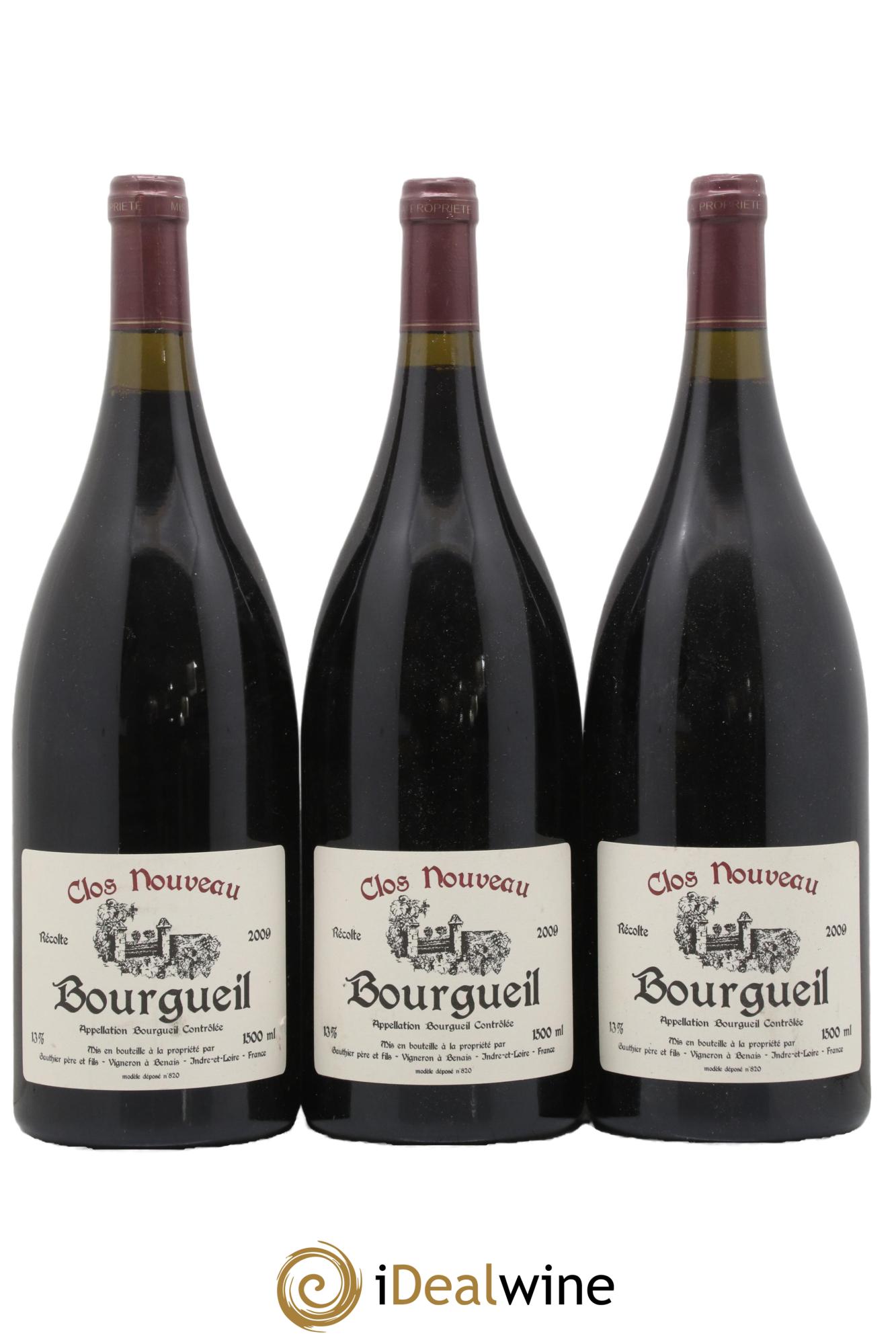 Bourgueil Clos Nouveau Domaine du Bel Air 2009 - Posten von 3 Magnum - 0