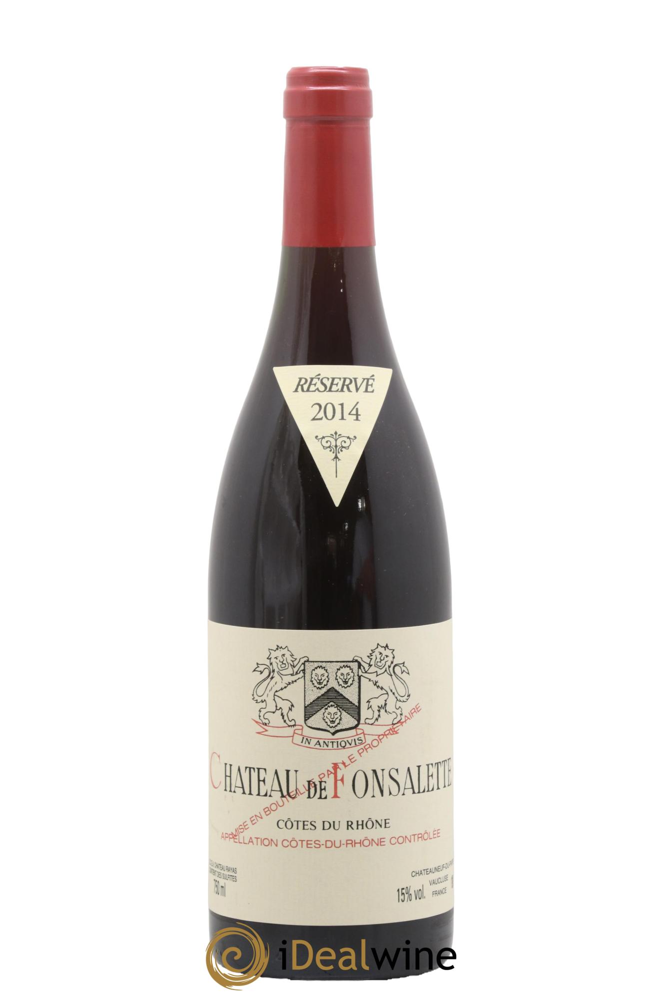 Côtes-du-Rhône Château de Fonsalette Emmanuel Reynaud 2014 - Lot de 1 bouteille - 0