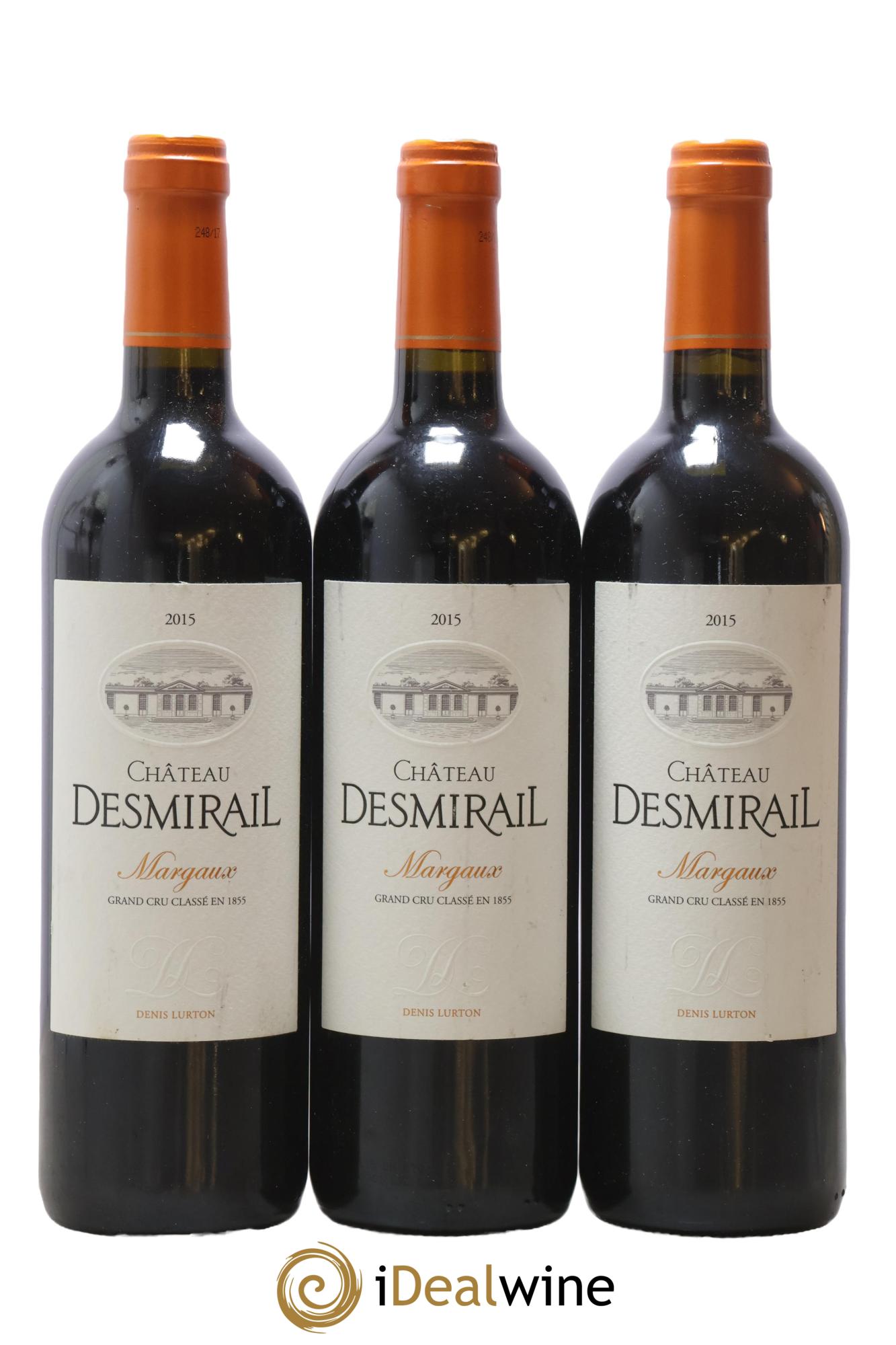 Château Desmirail 3ème Grand Cru Classé 2015 - Lot de 3 bouteilles - 0