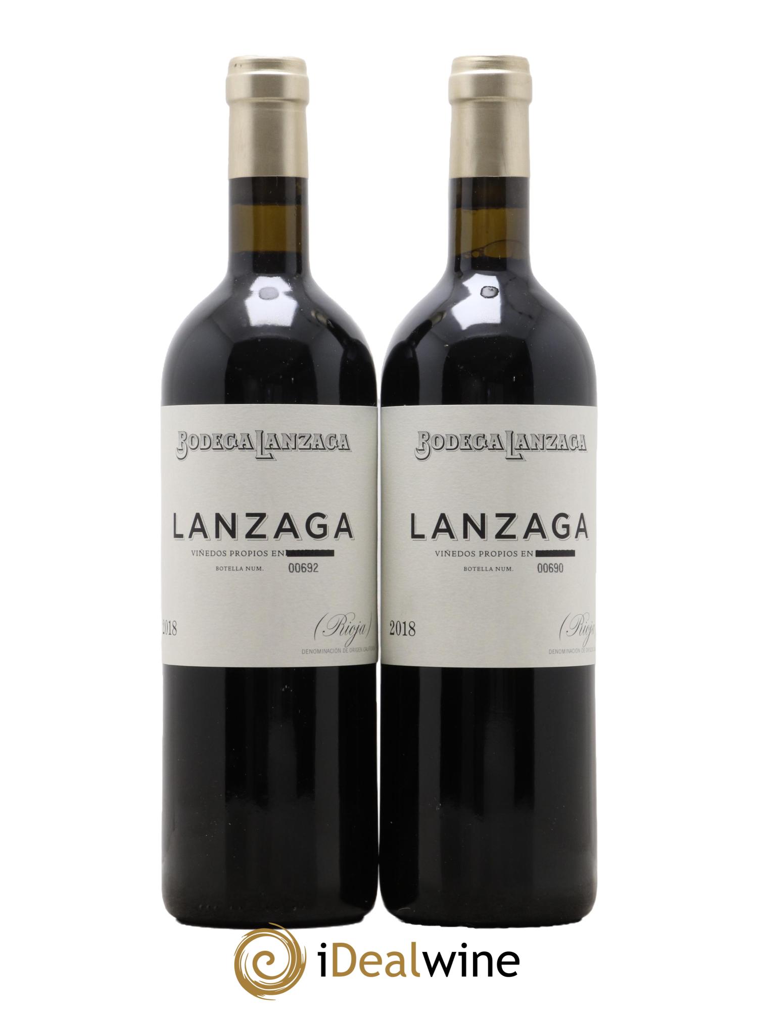Rioja DOCA Lanzaga Bodega Lanzaga 2018 - Lot of 2 bottles - 0
