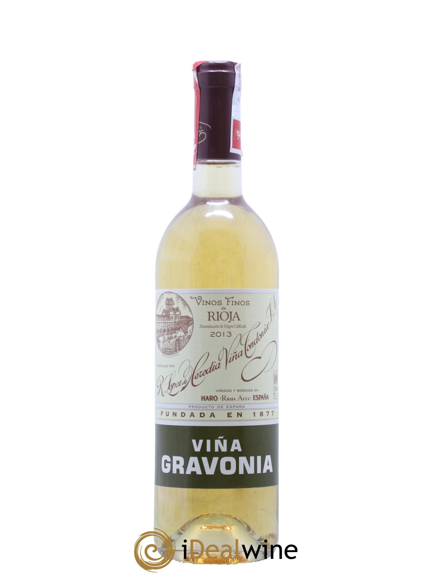 Rioja DOCA Vina Gravonia Crianza Vina Tondonia R. Lopez de Heredia 2013 - Lot de 1 bouteille - 0