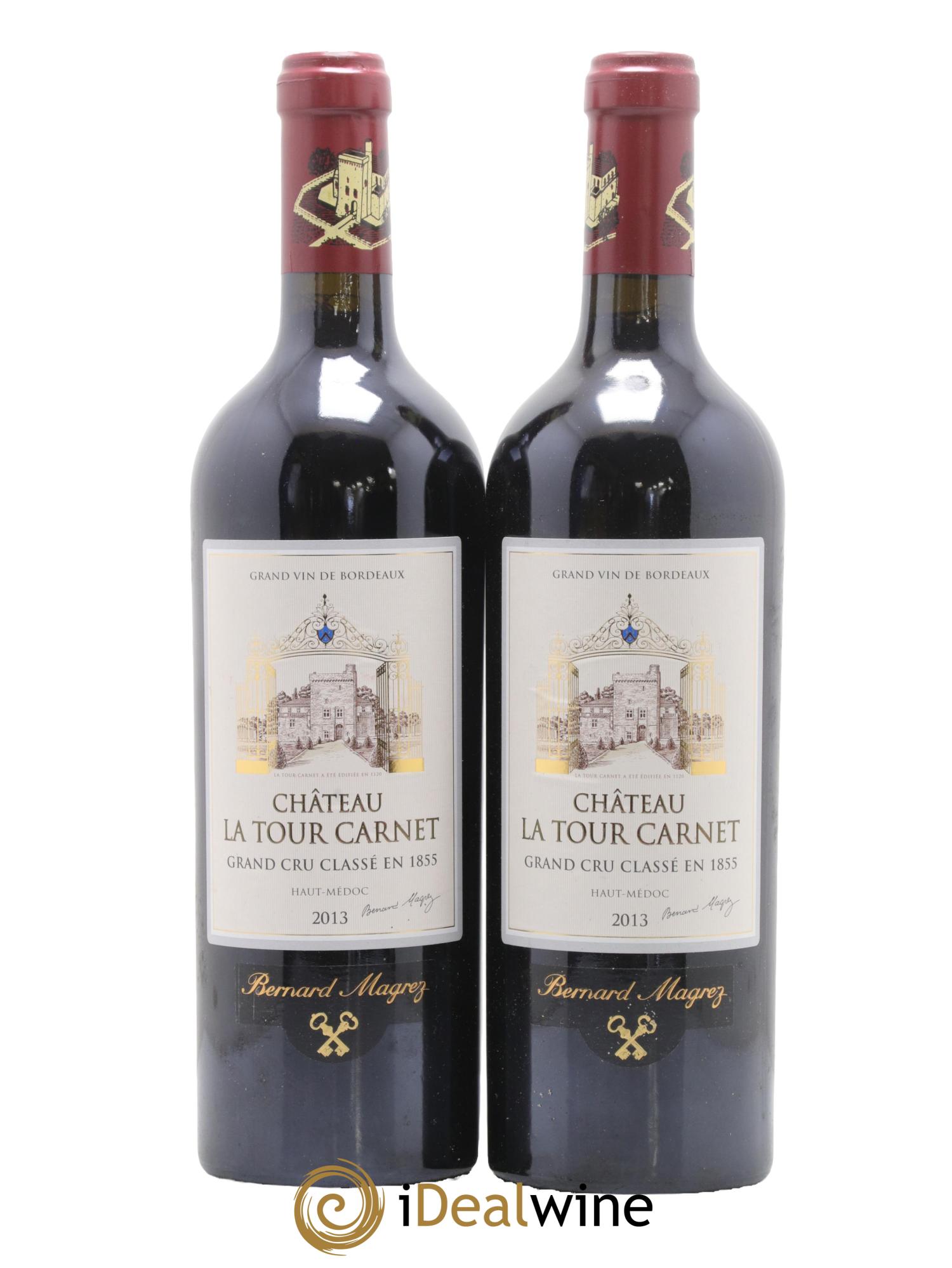 Château la Tour Carnet 4ème Grand Cru Classé 2013 - Lot of 2 bottles - 0