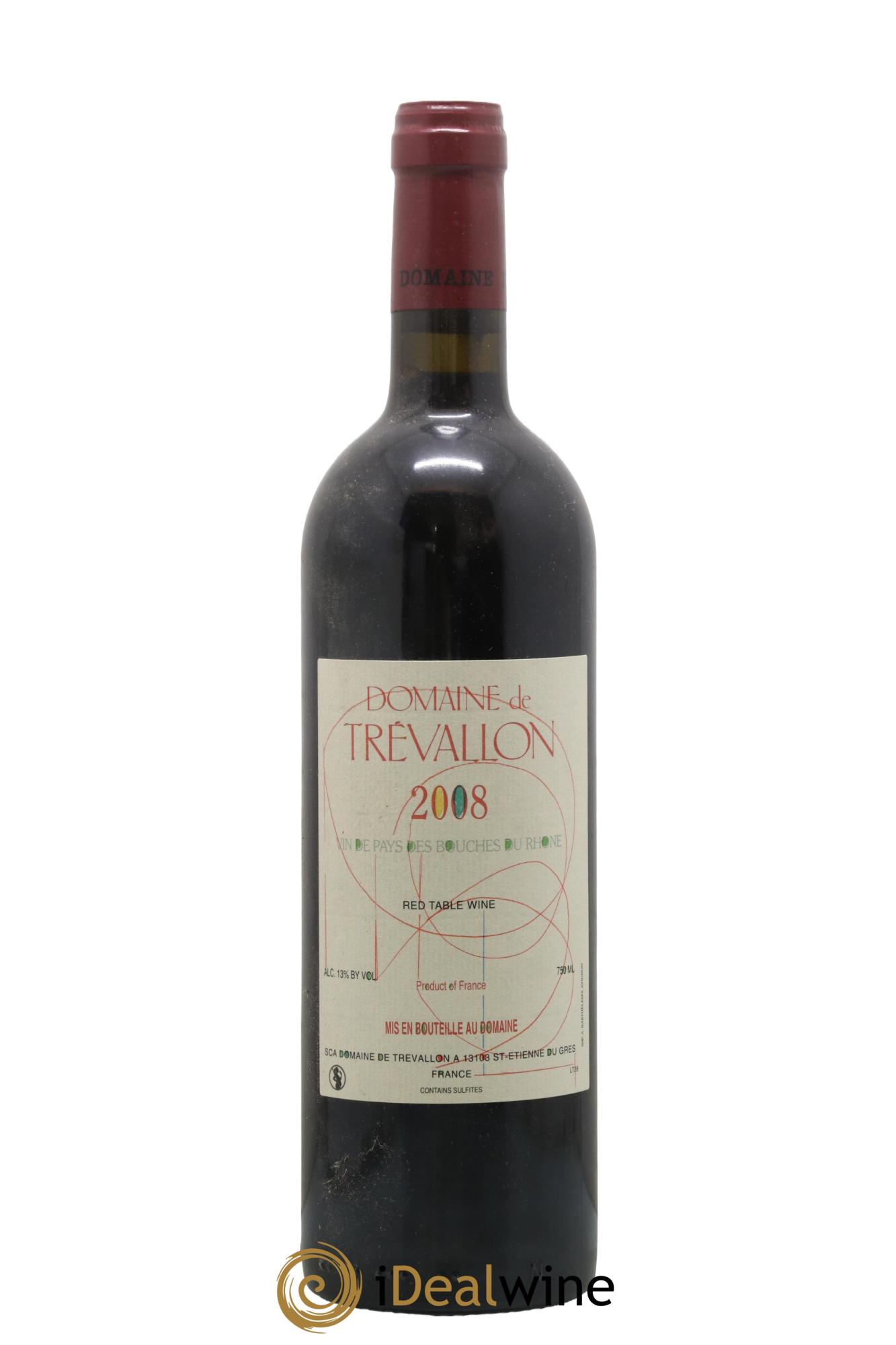 VDP Bouches du Rhône Trévallon (Domaine de) Eloi Dürrbach 2008 - Lot de 1 bouteille - 0