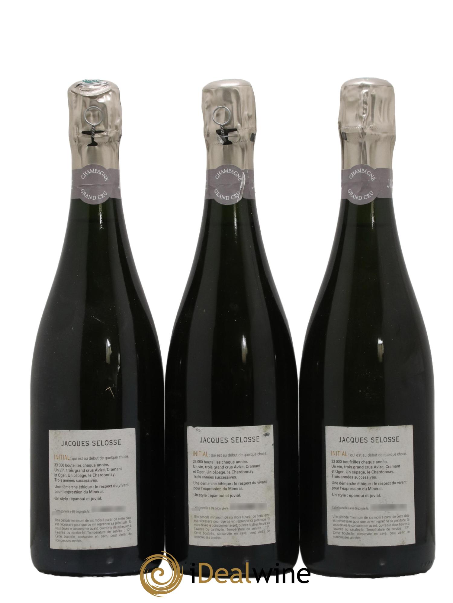 Initial Brut Jacques Selosse - Lot de 3 bouteilles - 1