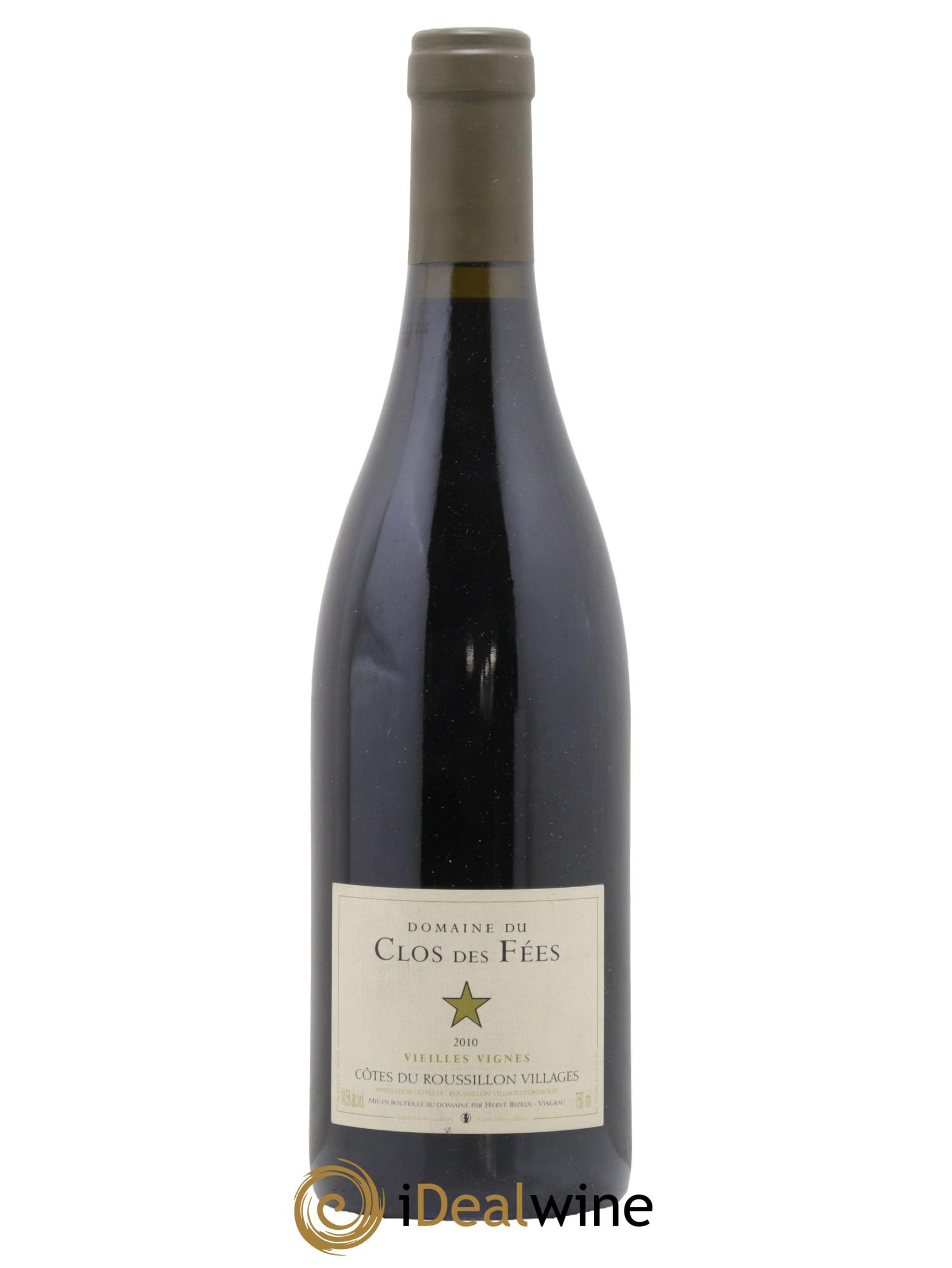 Côtes du Roussillon Villages Clos des Fées Hervé Bizeul 2010 - Posten von 1 Flasche - 0