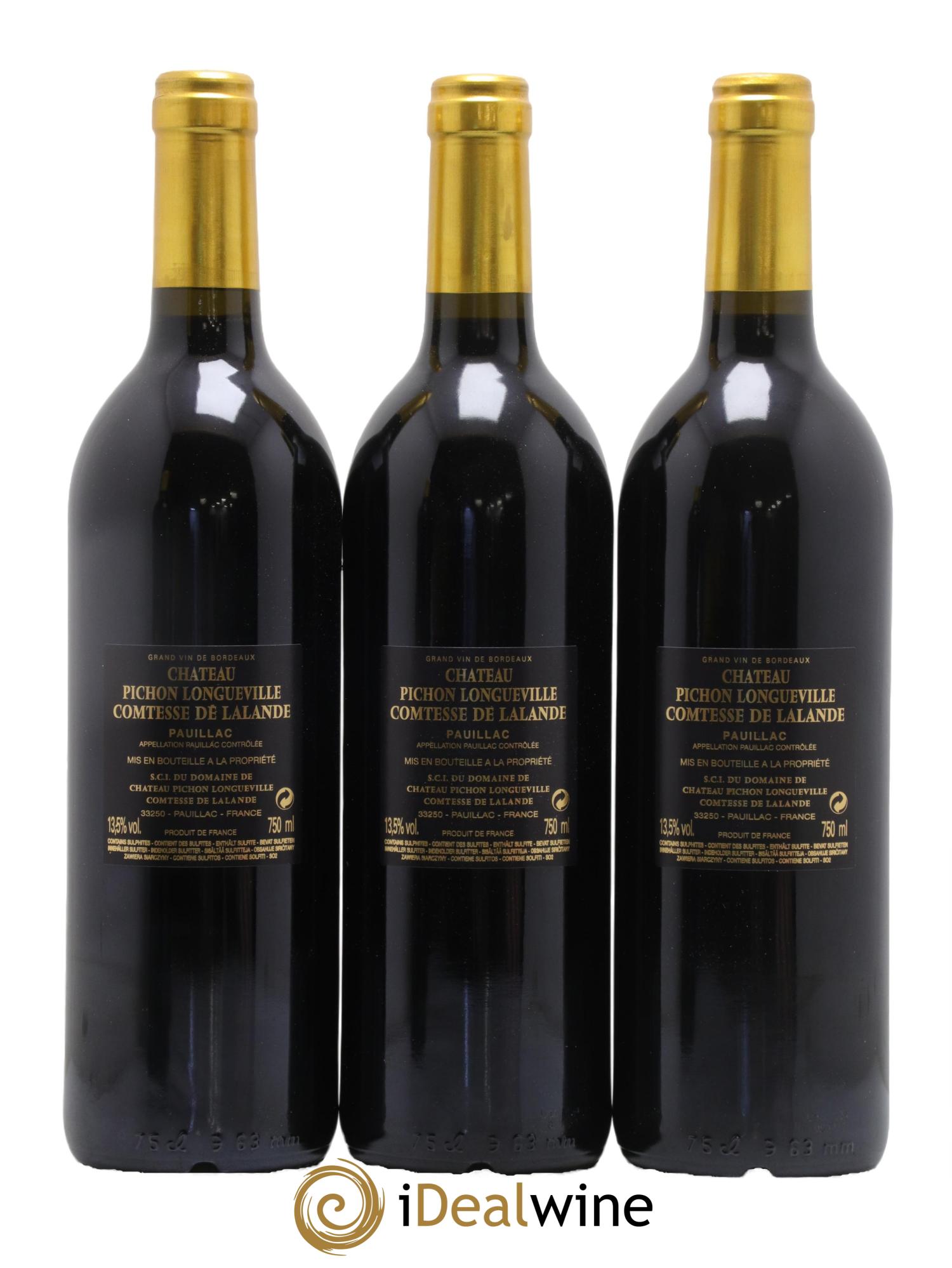 Château Pichon Longueville Comtesse de Lalande 2ème Grand Cru Classé 2016 - Lotto di 6 bottiglie - 3