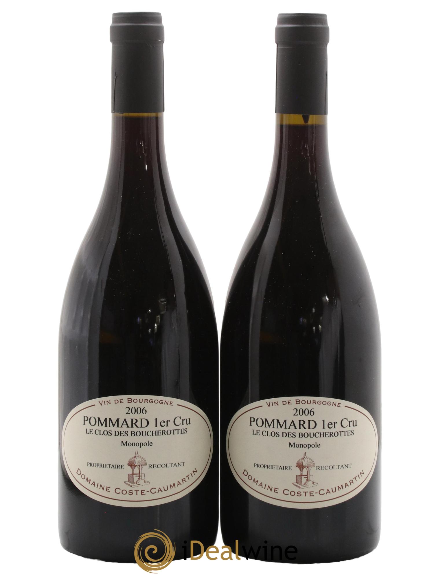 Pommard 1er Cru Clos des Boucherottes Coste-Caumartin 2006 - Posten von 2 Flaschen - 0
