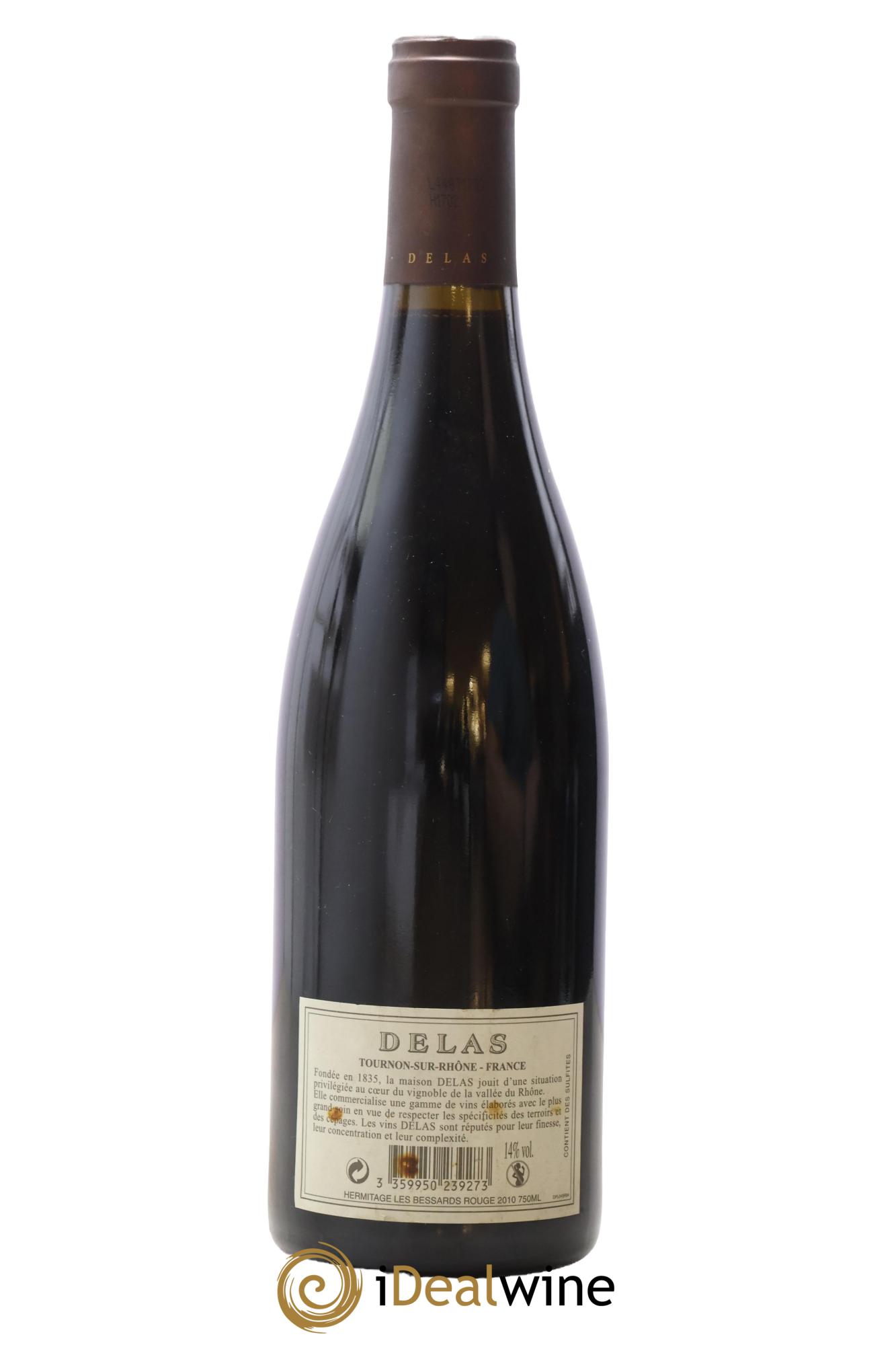 Hermitage Les Bessards Delas Frères 2010 - Lot de 1 bouteille - 1
