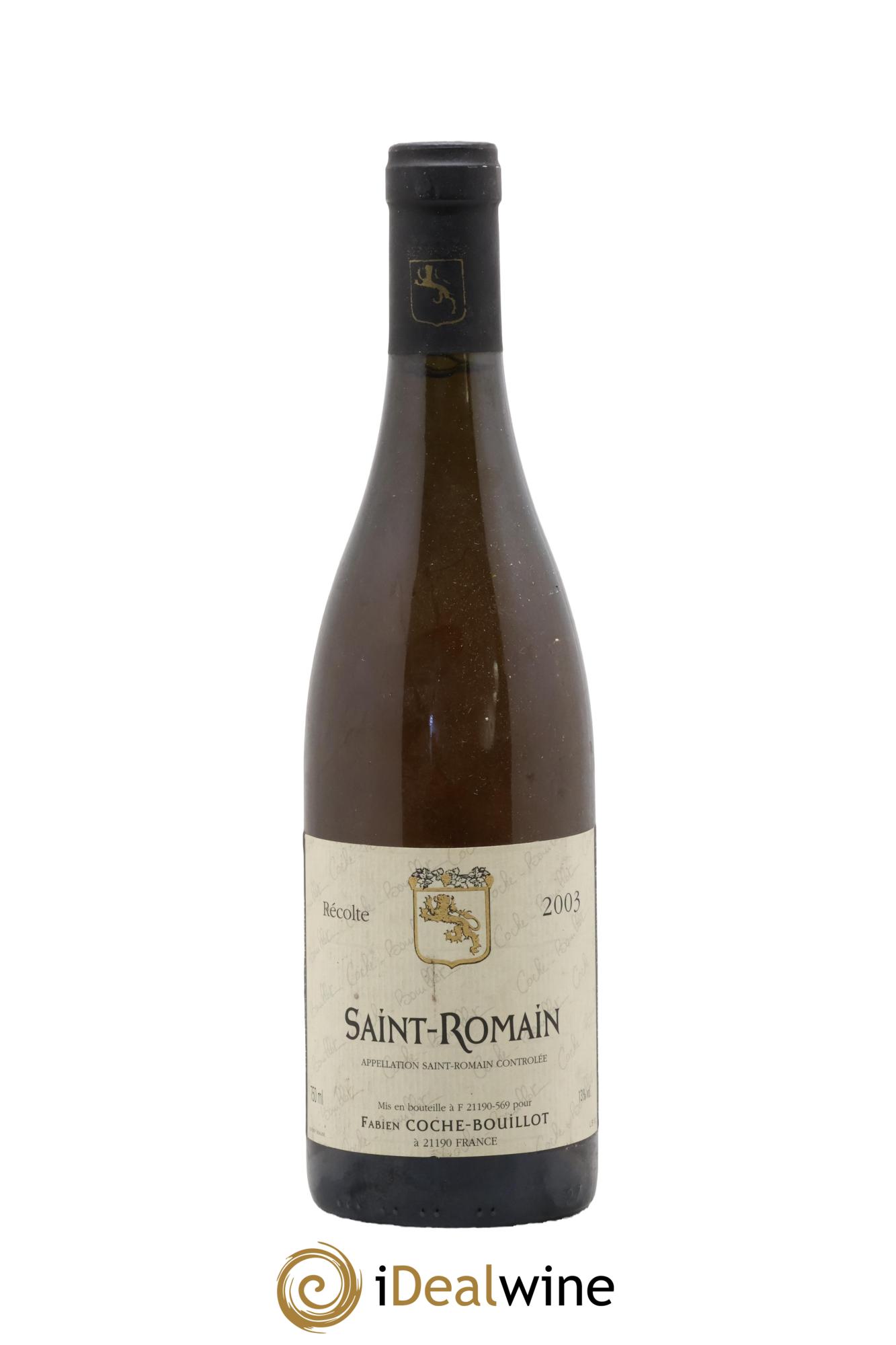 Saint-Romain Fabien Coche Bouillot 2003 - Posten von 1 Flasche - 0