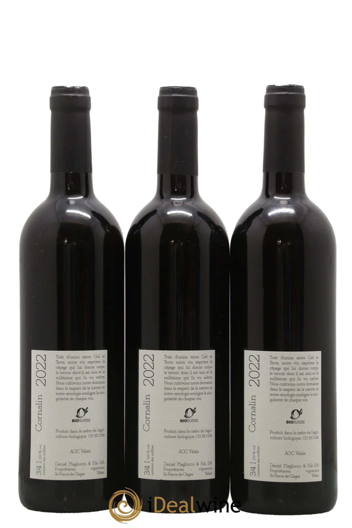 Valais Saint-Pierre-de-Clages Cornalin Daniel Magliocco & Fils 2022 - Lot de 3 bouteilles - 1