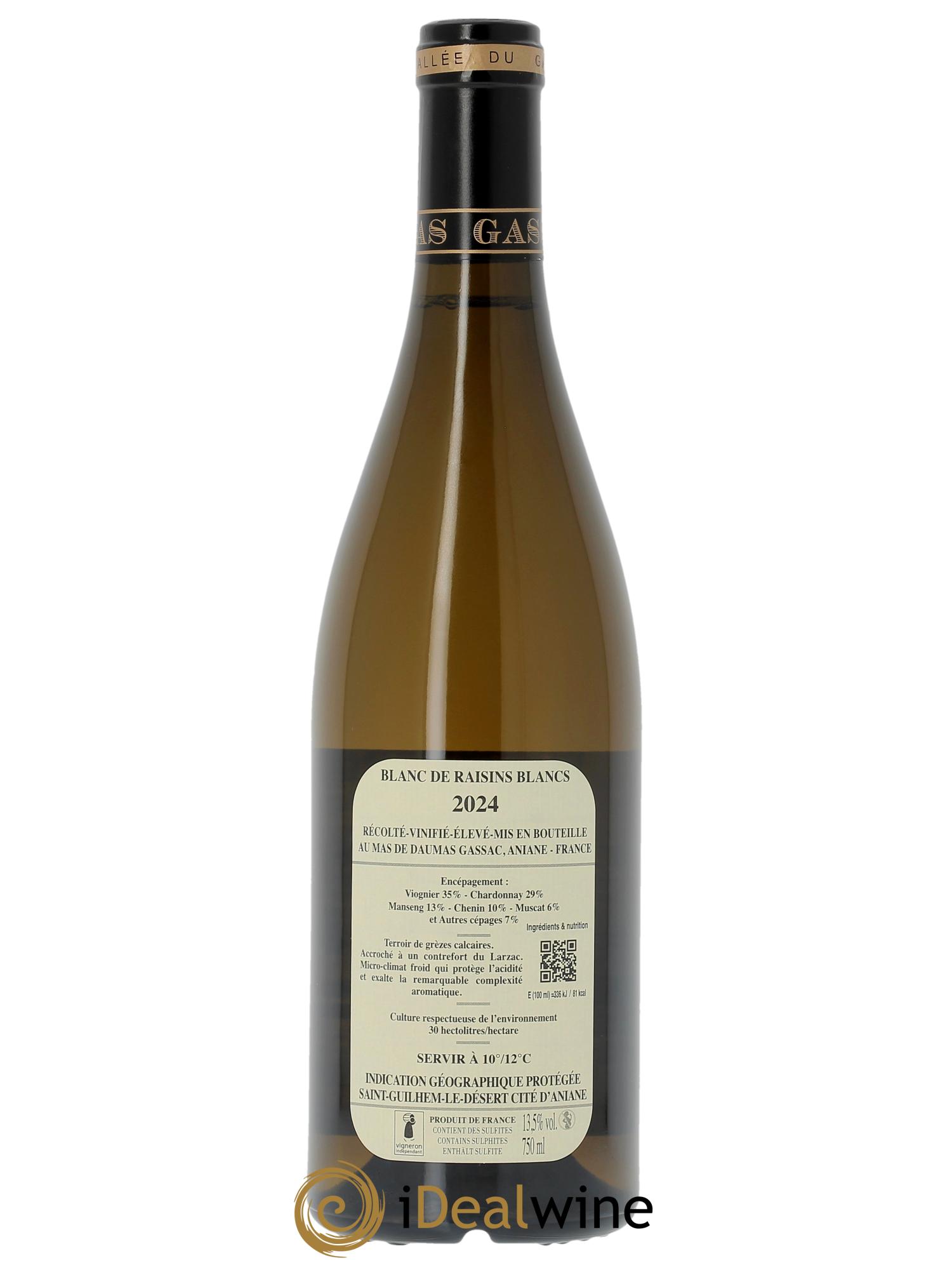 IGP St Guilhem-le-Désert - Cité d'Aniane Mas Daumas Gassac Famille Guibert de La Vaissière  2024 - Lot of 1 bottle - 1