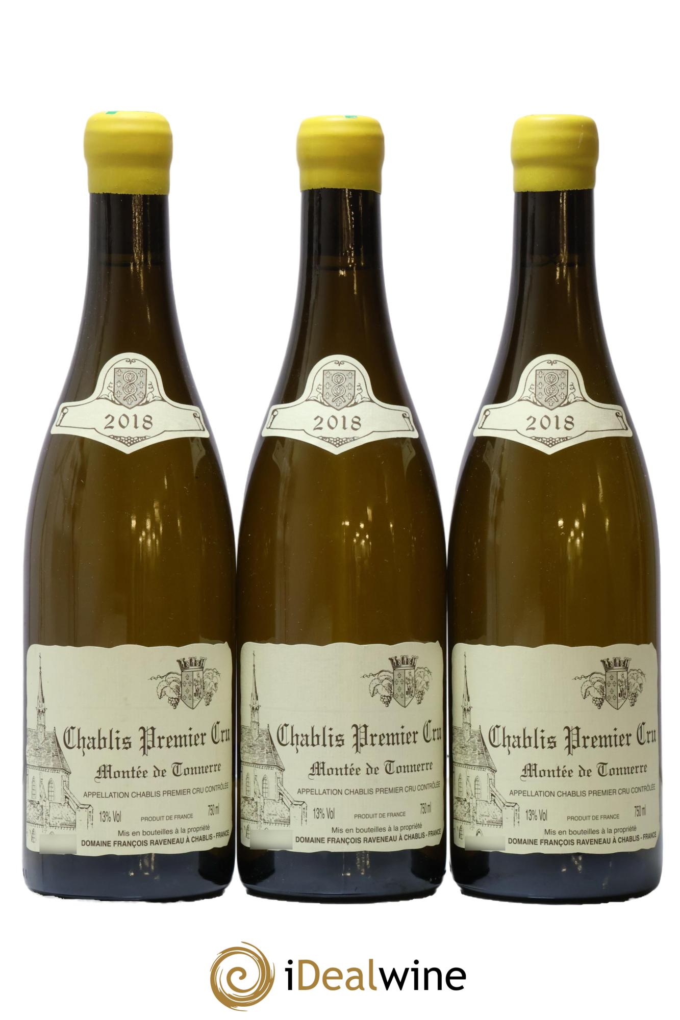 Chablis 1er Cru Montée de Tonnerre Raveneau (Domaine) 2018 - Lot of 3 bottles - 0