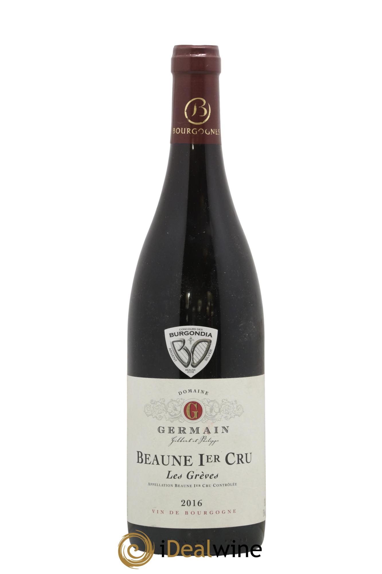 Beaune 1er Cru Les Grèves Germain 2016 - Lot de 1 bouteille - 0