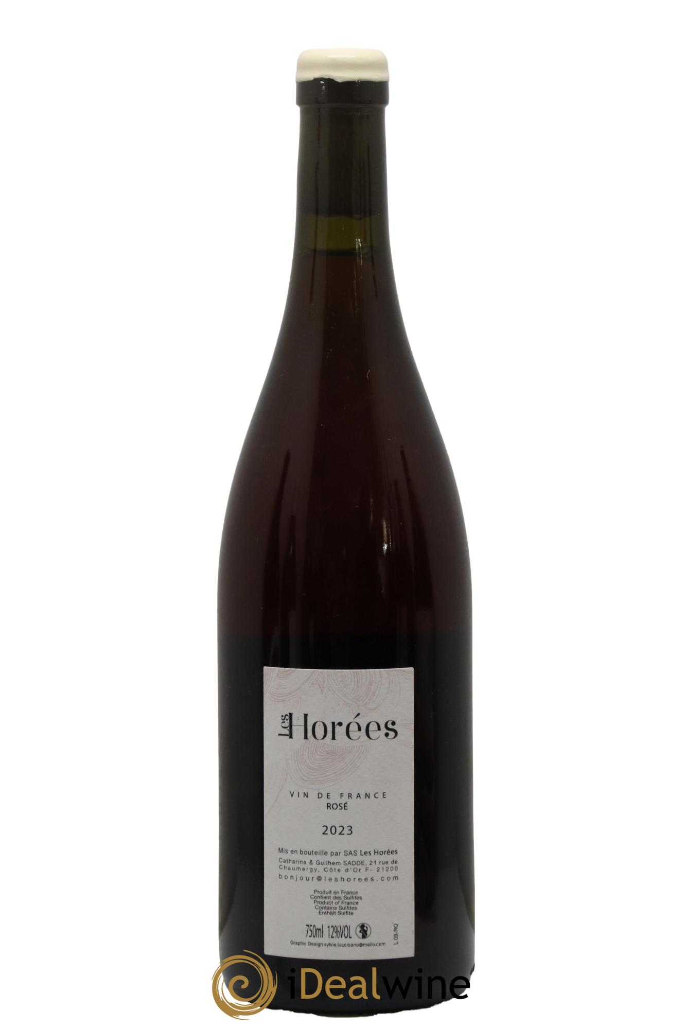 Vin de France Rosé Bonheur Les Horées 2023 - Lot de 1 bouteille - 1