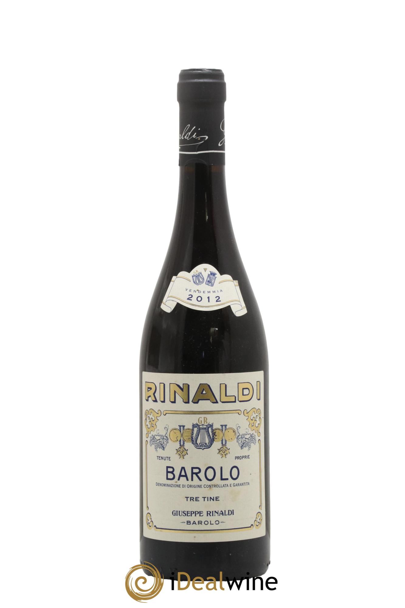 Barolo DOCG Tre Tine Giuseppe Rinaldi 2012 - Lot of 1 bottle - 0