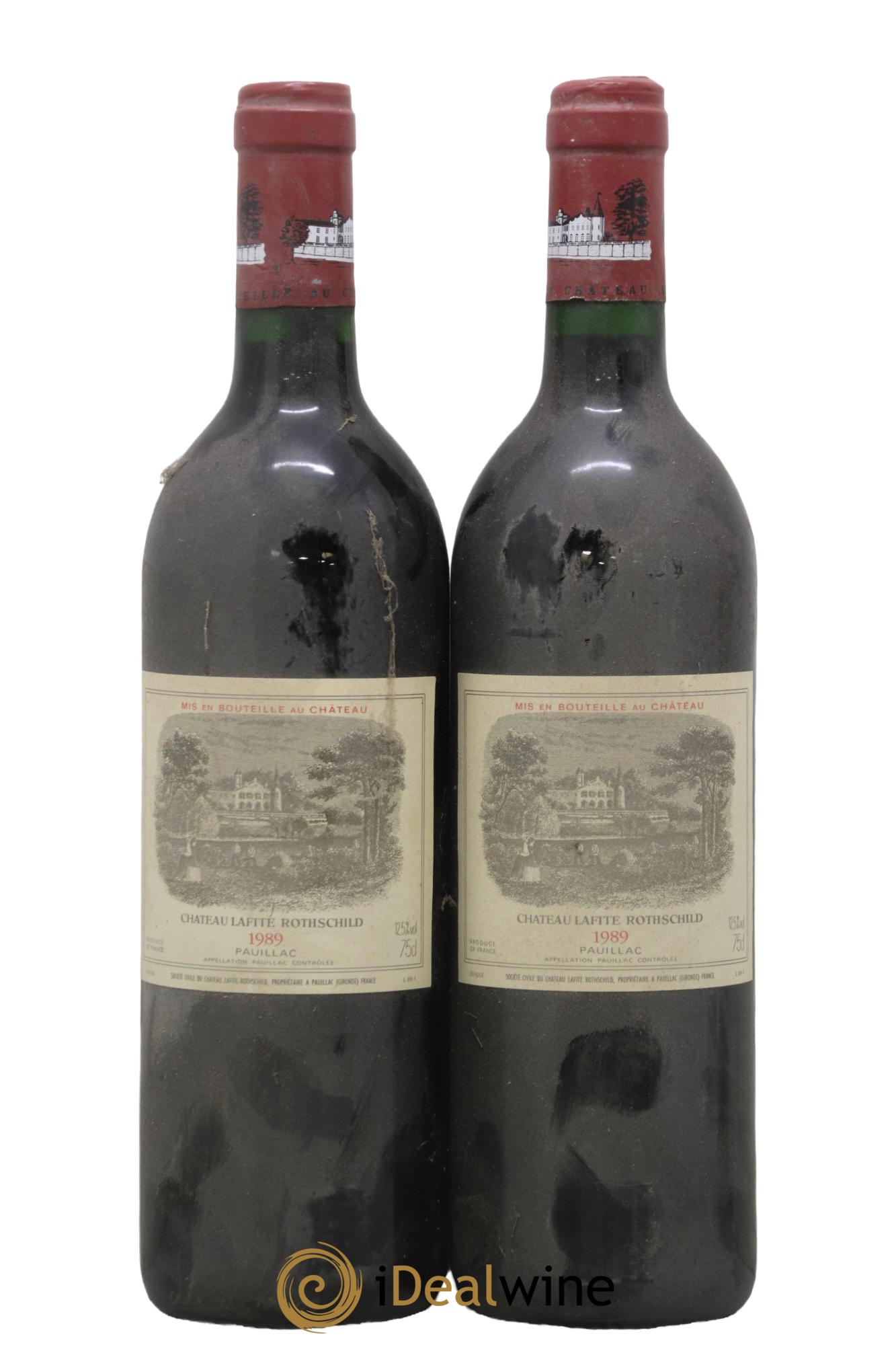 Château Lafite Rothschild 1er Grand Cru Classé 1989 - Lot of 2 bottles - 0