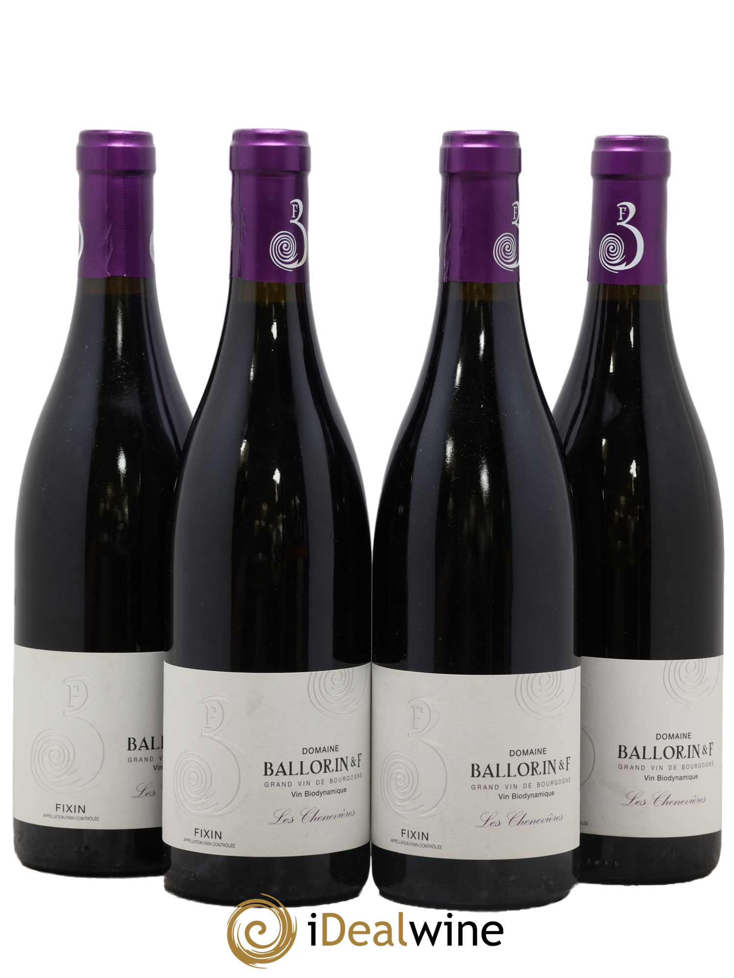 Fixin Les Chenevières Ballorin & F 2014 - Lot de 4 bouteilles - 0
